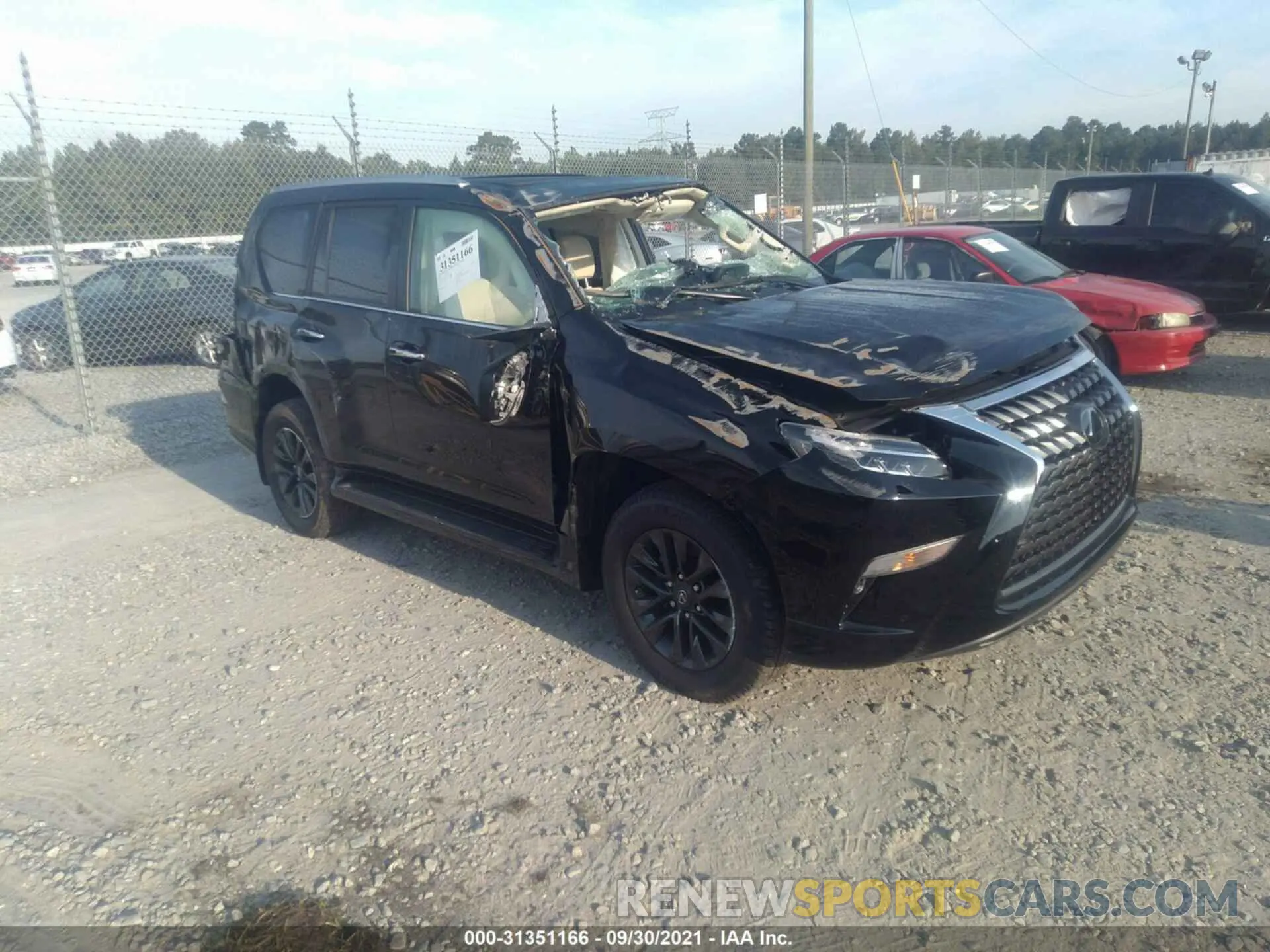 1 Photograph of a damaged car JTJAM7BX6L5242887 LEXUS GX 2020