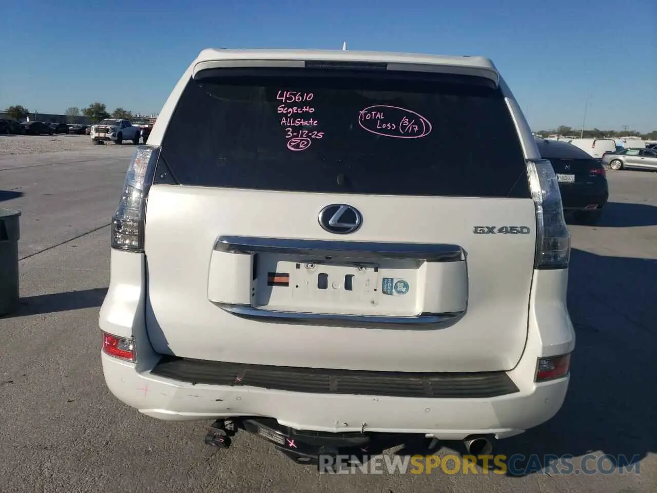 6 Фотография поврежденного автомобиля JTJAM7BX7L5256944 LEXUS GX 2020
