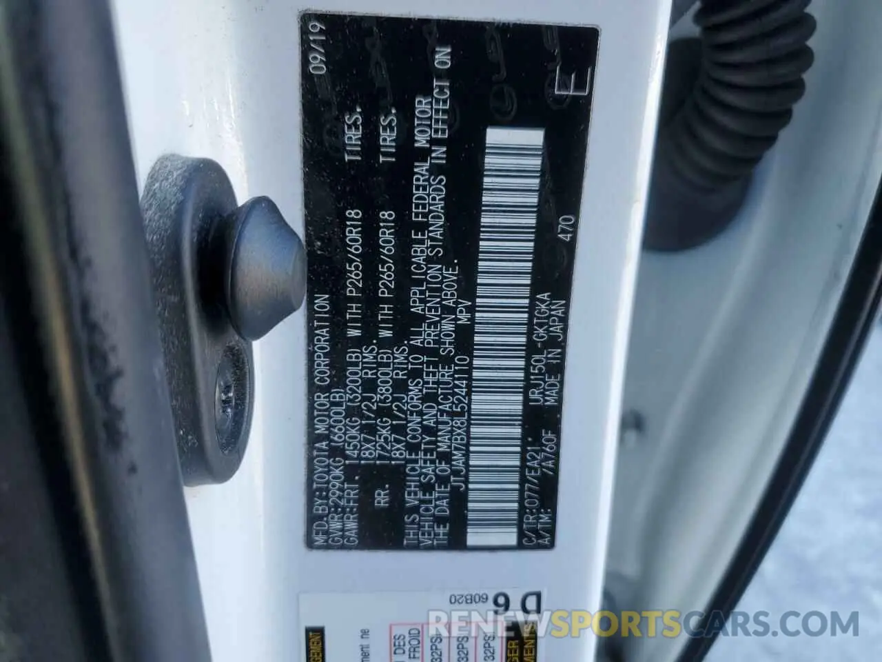 14 Photograph of a damaged car JTJAM7BX8L5244110 LEXUS GX 2020