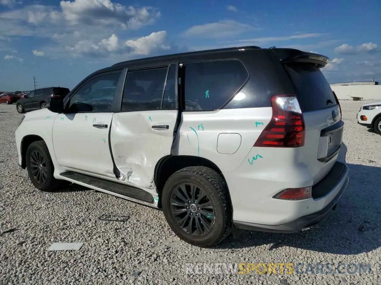 2 Фотография поврежденного автомобиля JTJAM7BX0M5295263 LEXUS GX 2021