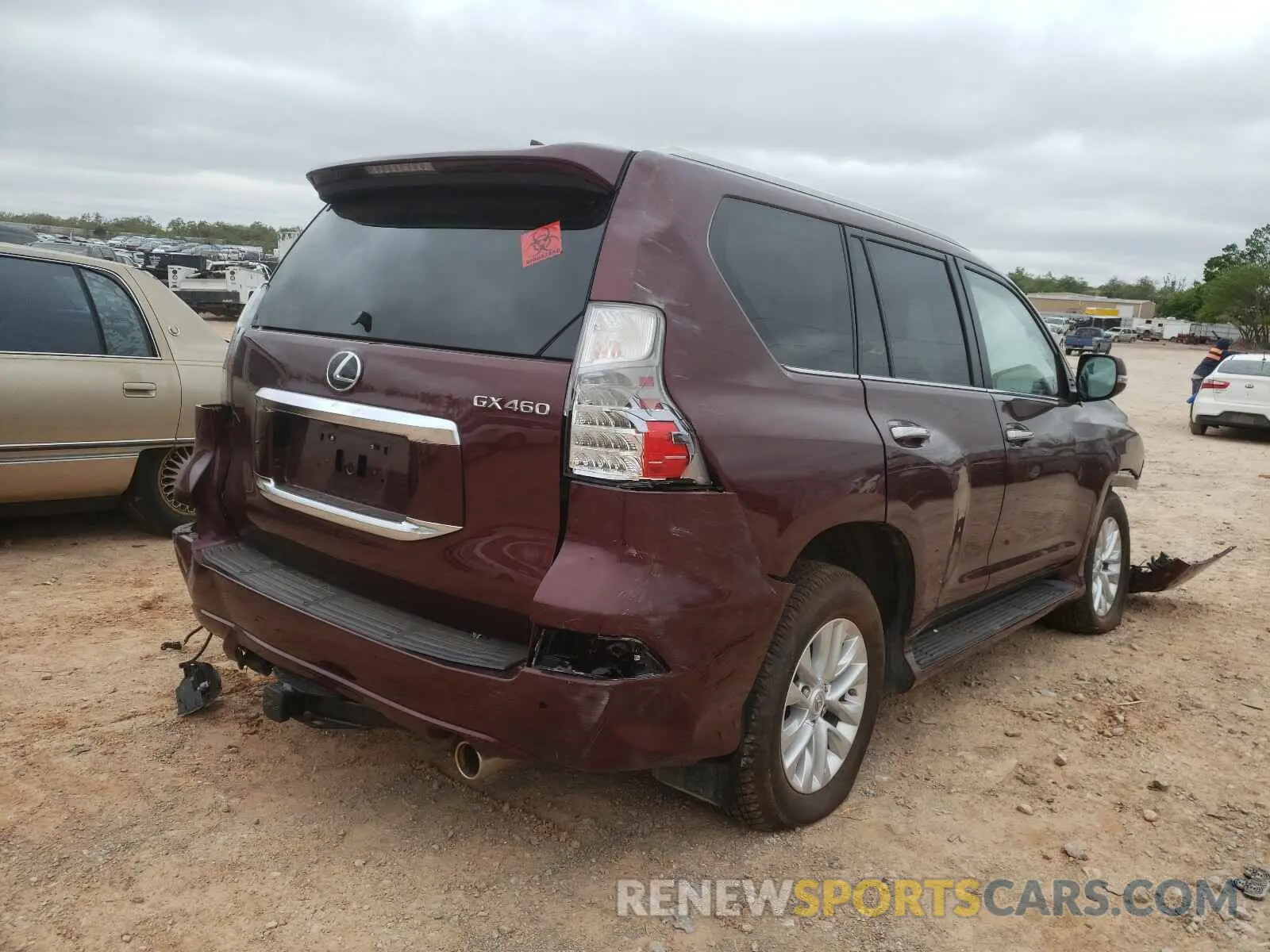 4 Фотография поврежденного автомобиля JTJAM7BX7M5275608 LEXUS GX 2021