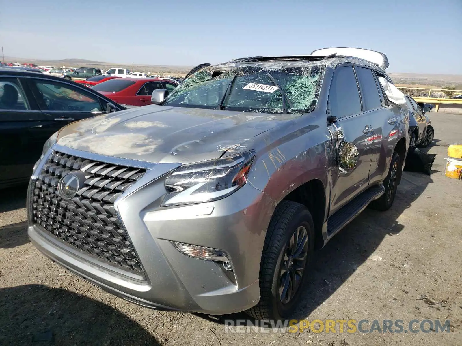 2 Фотография поврежденного автомобиля JTJAM7BX7M5282980 LEXUS GX 2021