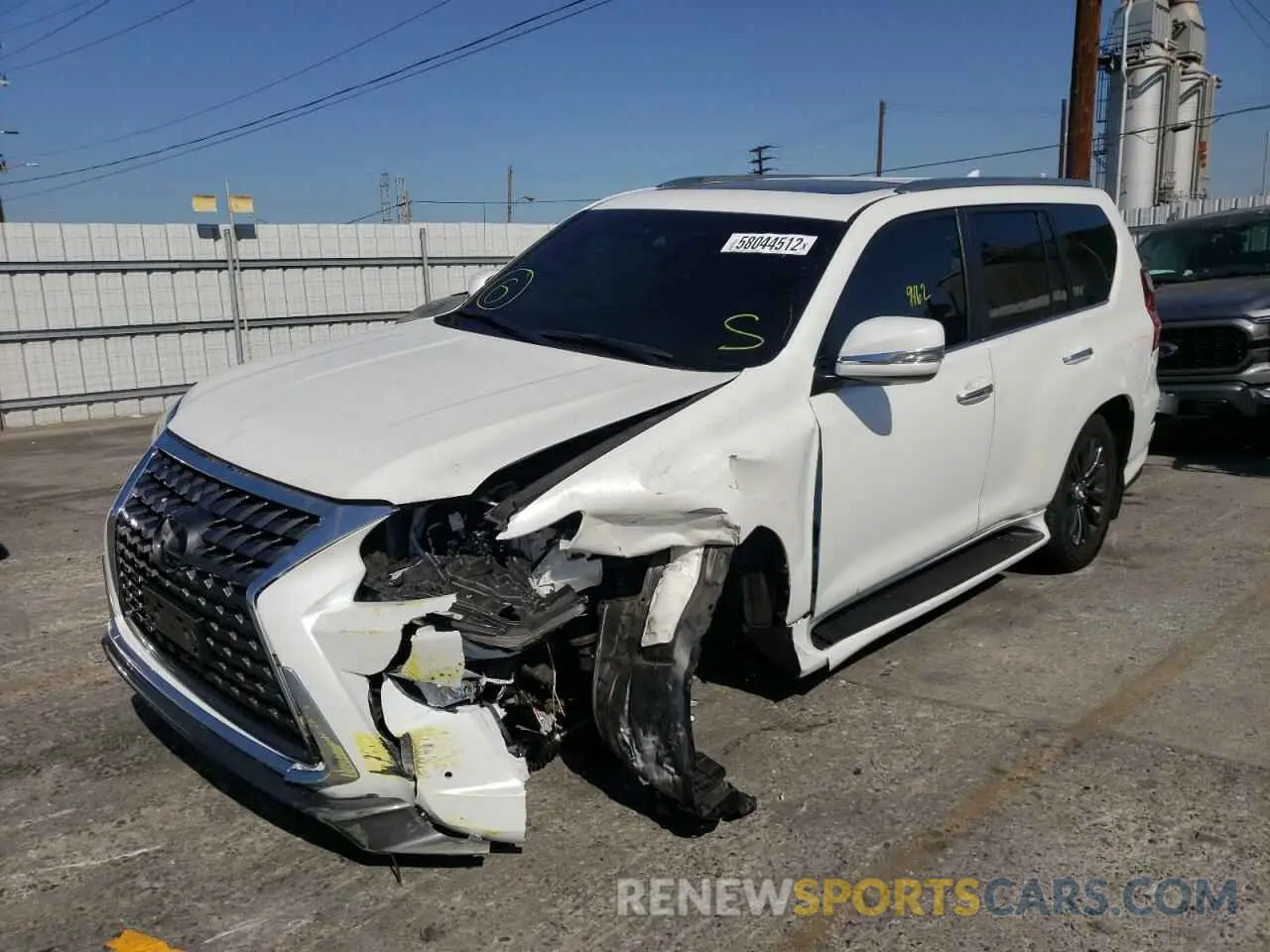 2 Фотография поврежденного автомобиля JTJAM7BX7M5290108 LEXUS GX 2021