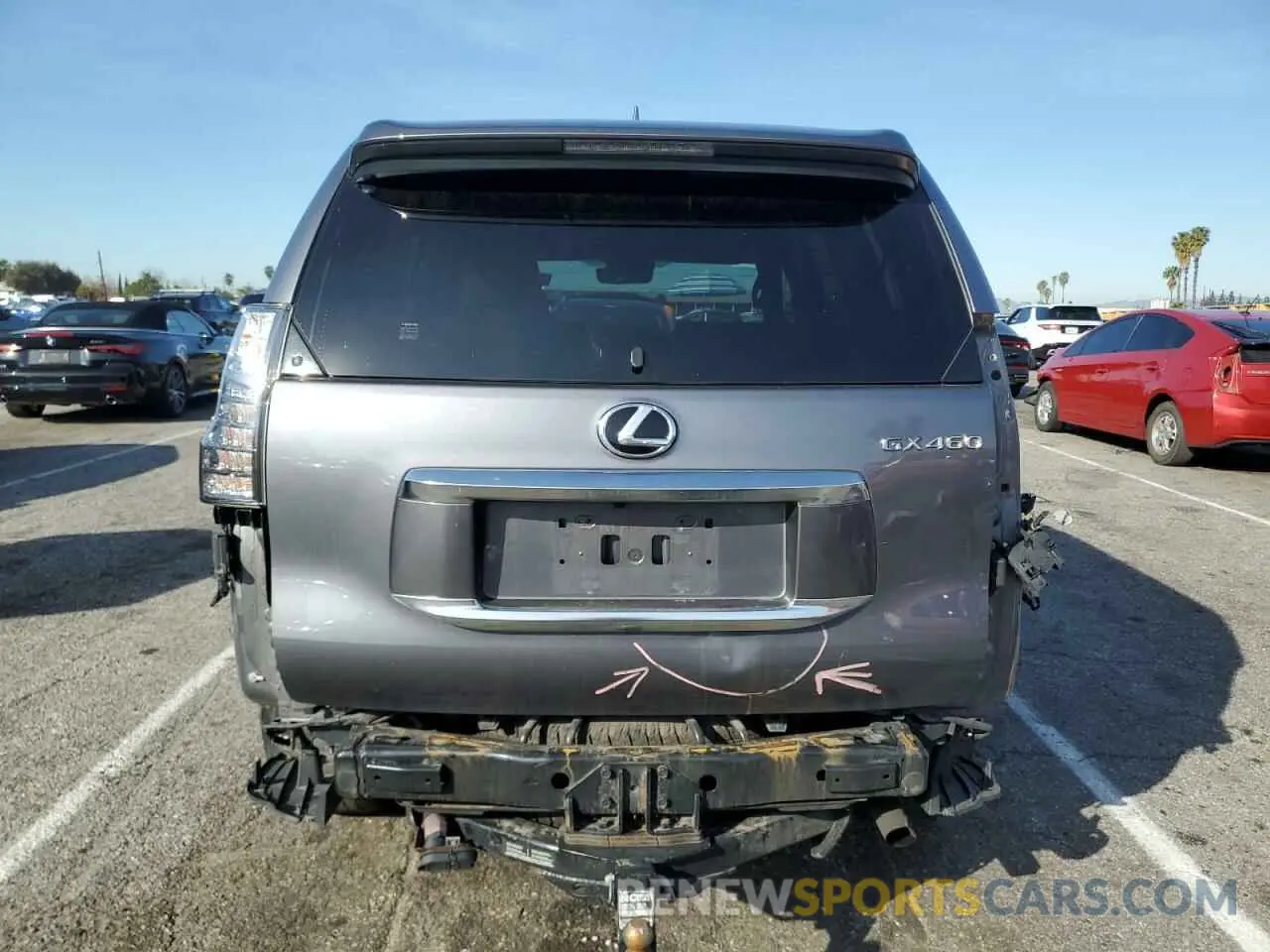 6 Фотография поврежденного автомобиля JTJAM7BX9M5294256 LEXUS GX 2021