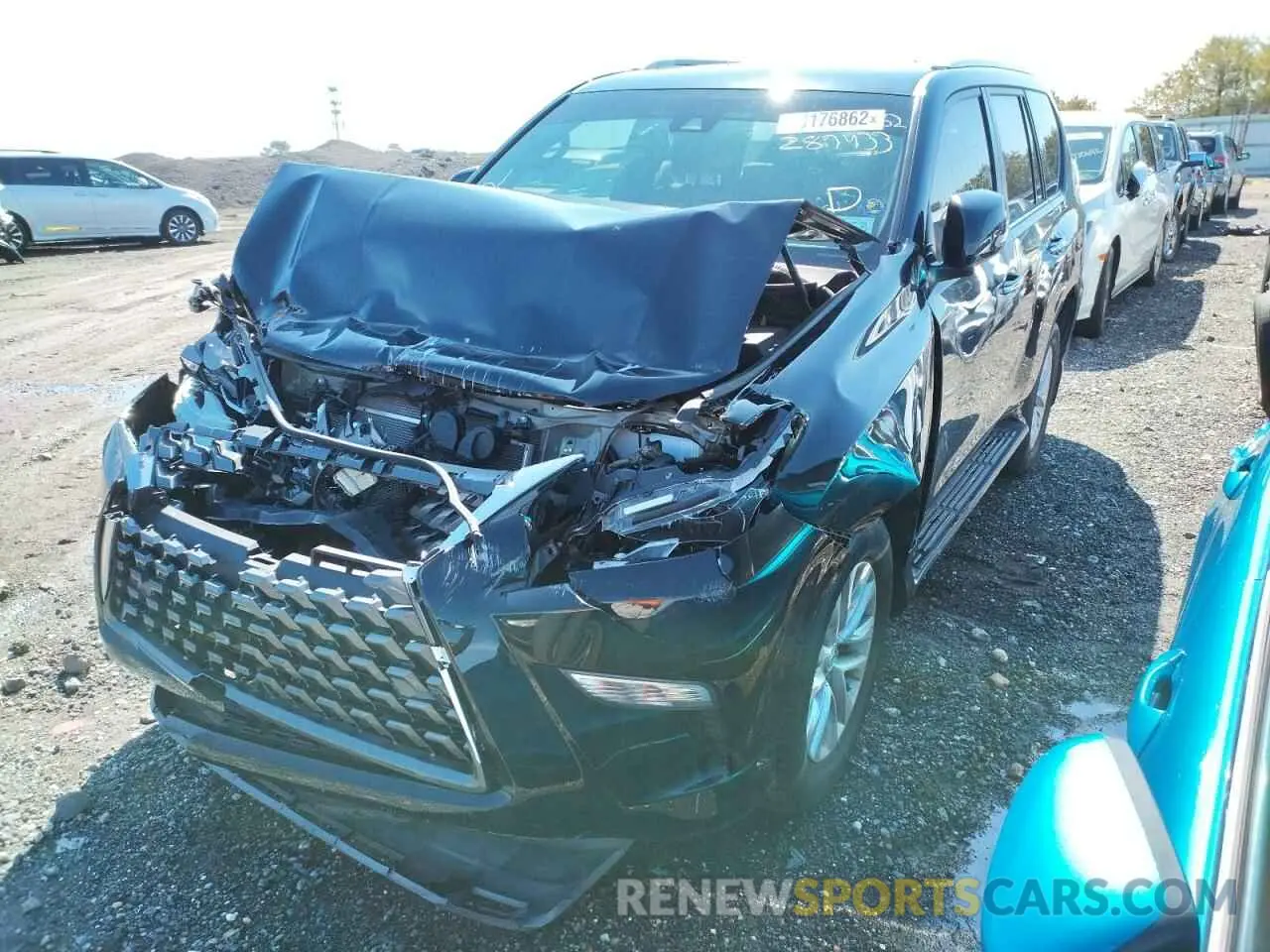2 Фотография поврежденного автомобиля JTJBM7BX7M5289433 LEXUS GX 2021