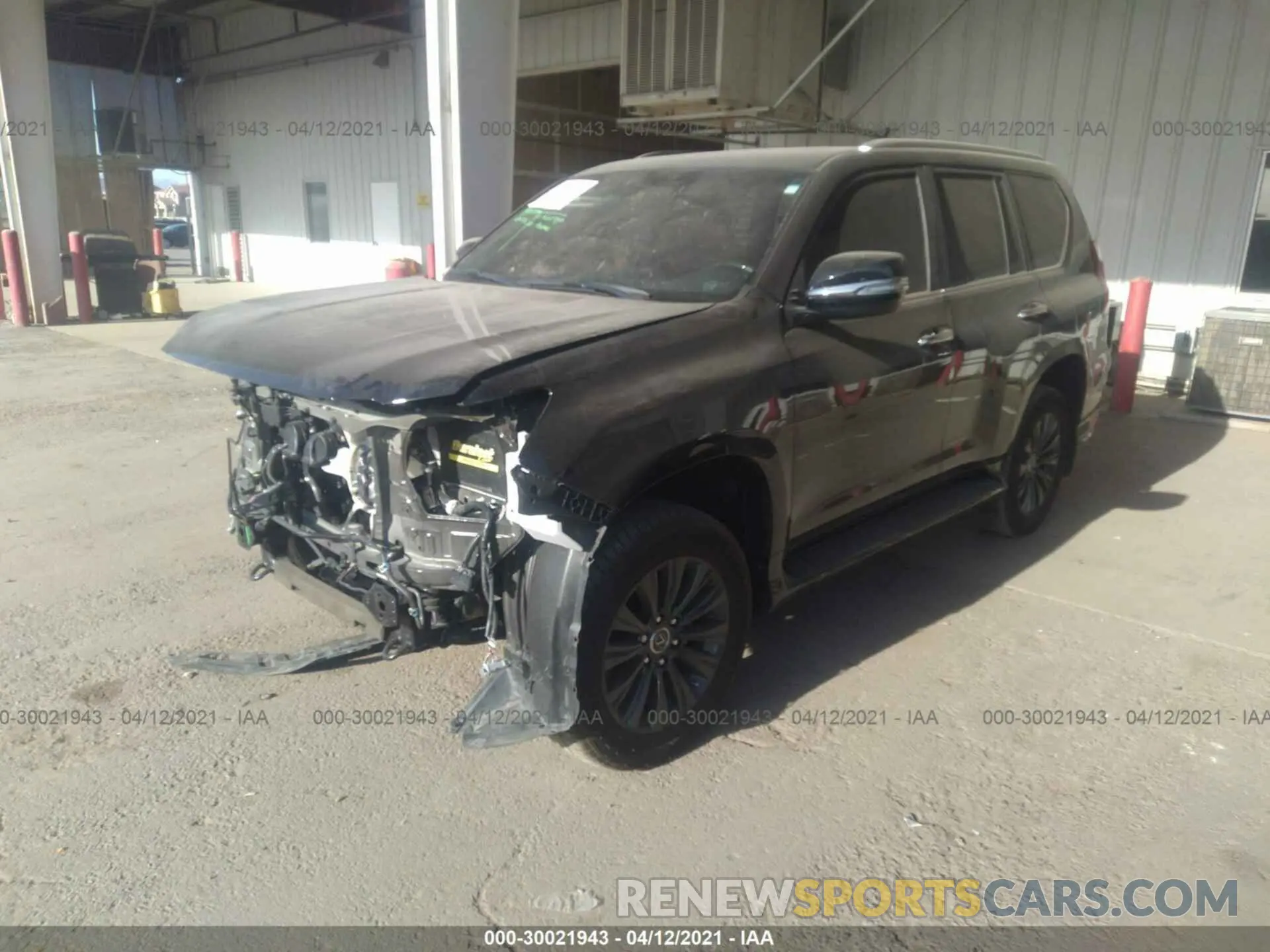 2 Фотография поврежденного автомобиля JTJGM7BX5M5276606 LEXUS GX 2021