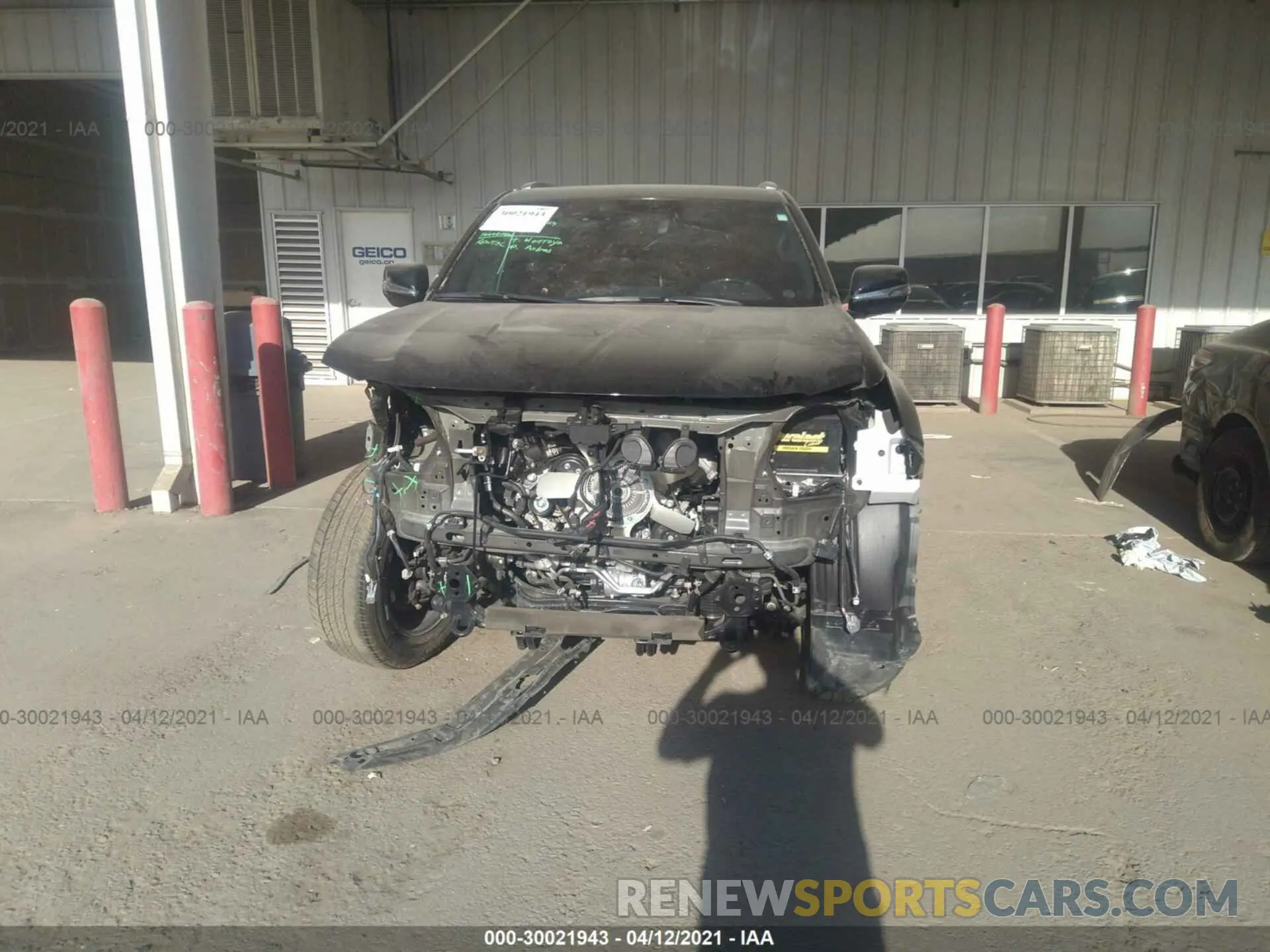 6 Фотография поврежденного автомобиля JTJGM7BX5M5276606 LEXUS GX 2021
