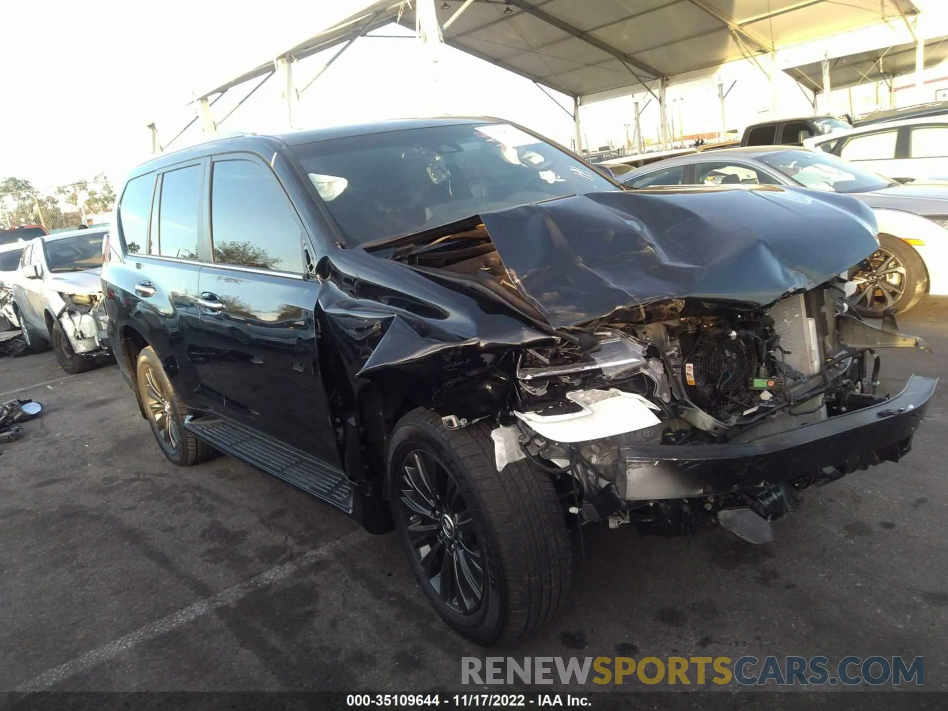 1 Photograph of a damaged car JTJAM7BX2N5329799 LEXUS GX 2022