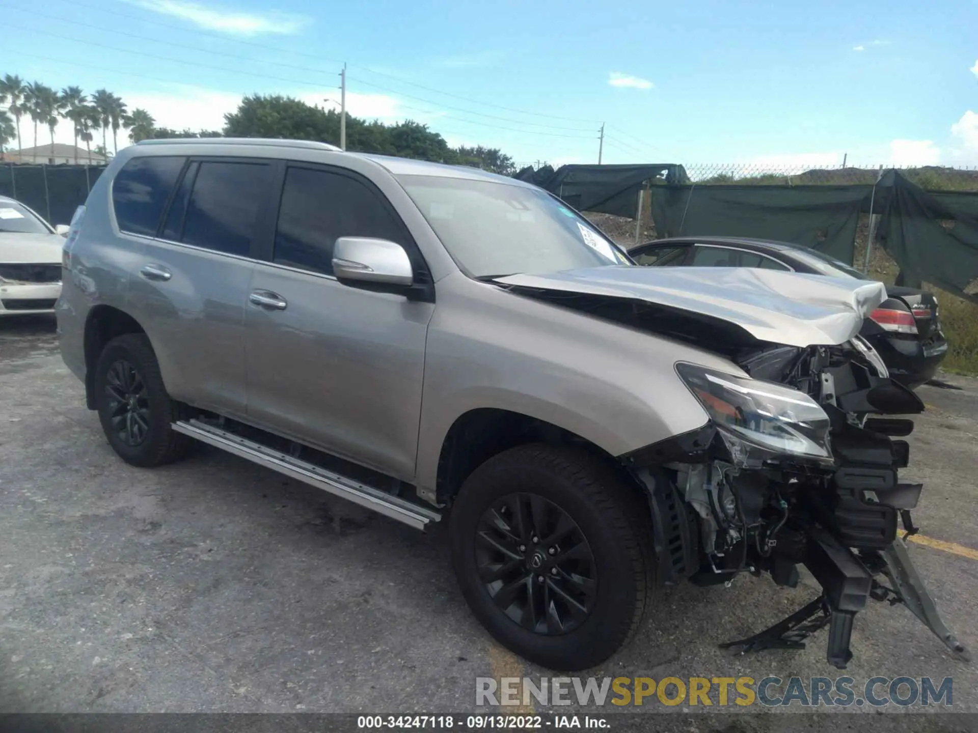 1 Photograph of a damaged car JTJAM7BX9N5318007 LEXUS GX 2022