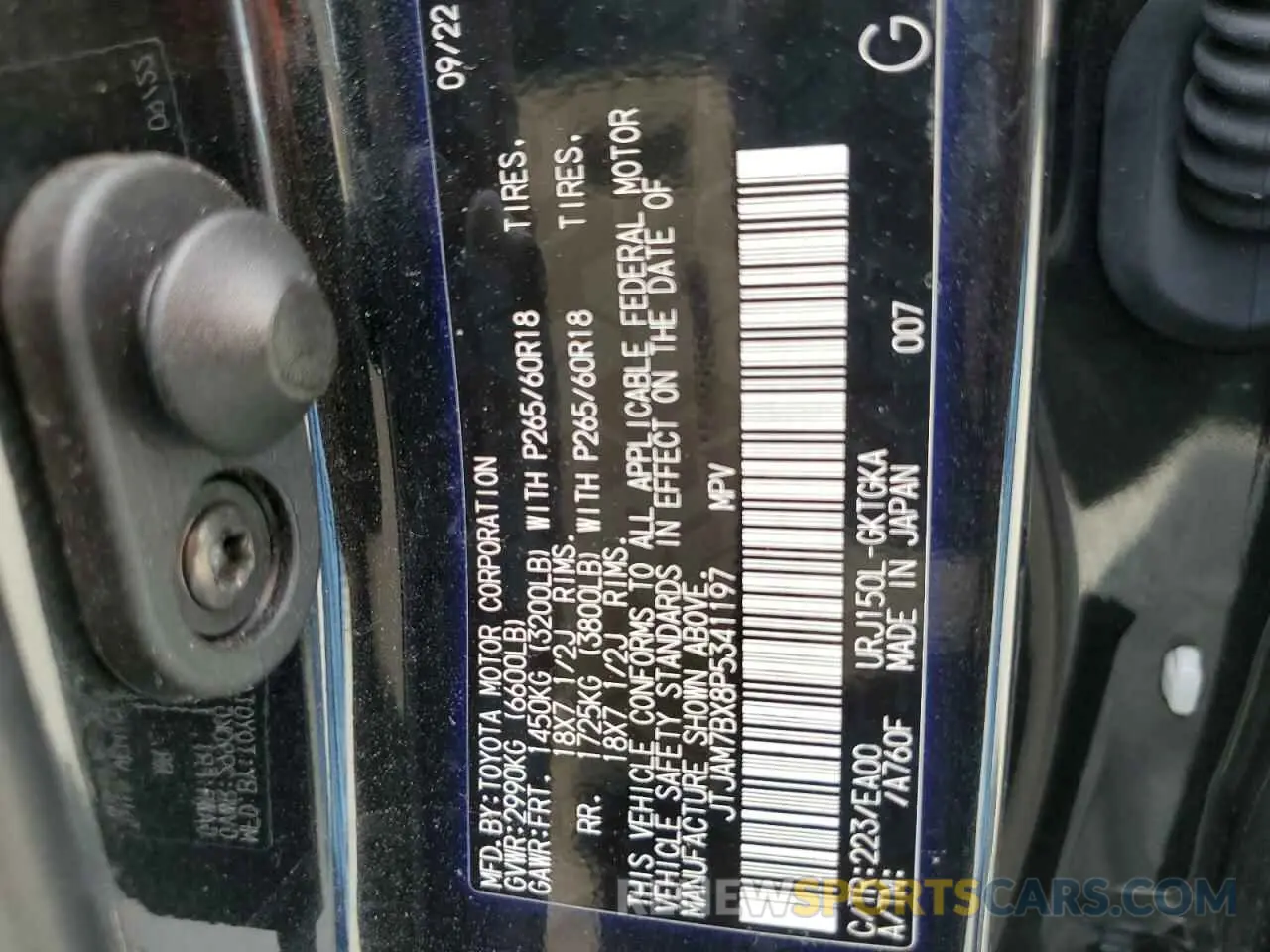 14 Photograph of a damaged car JTJAM7BX8P5341197 LEXUS GX 2023