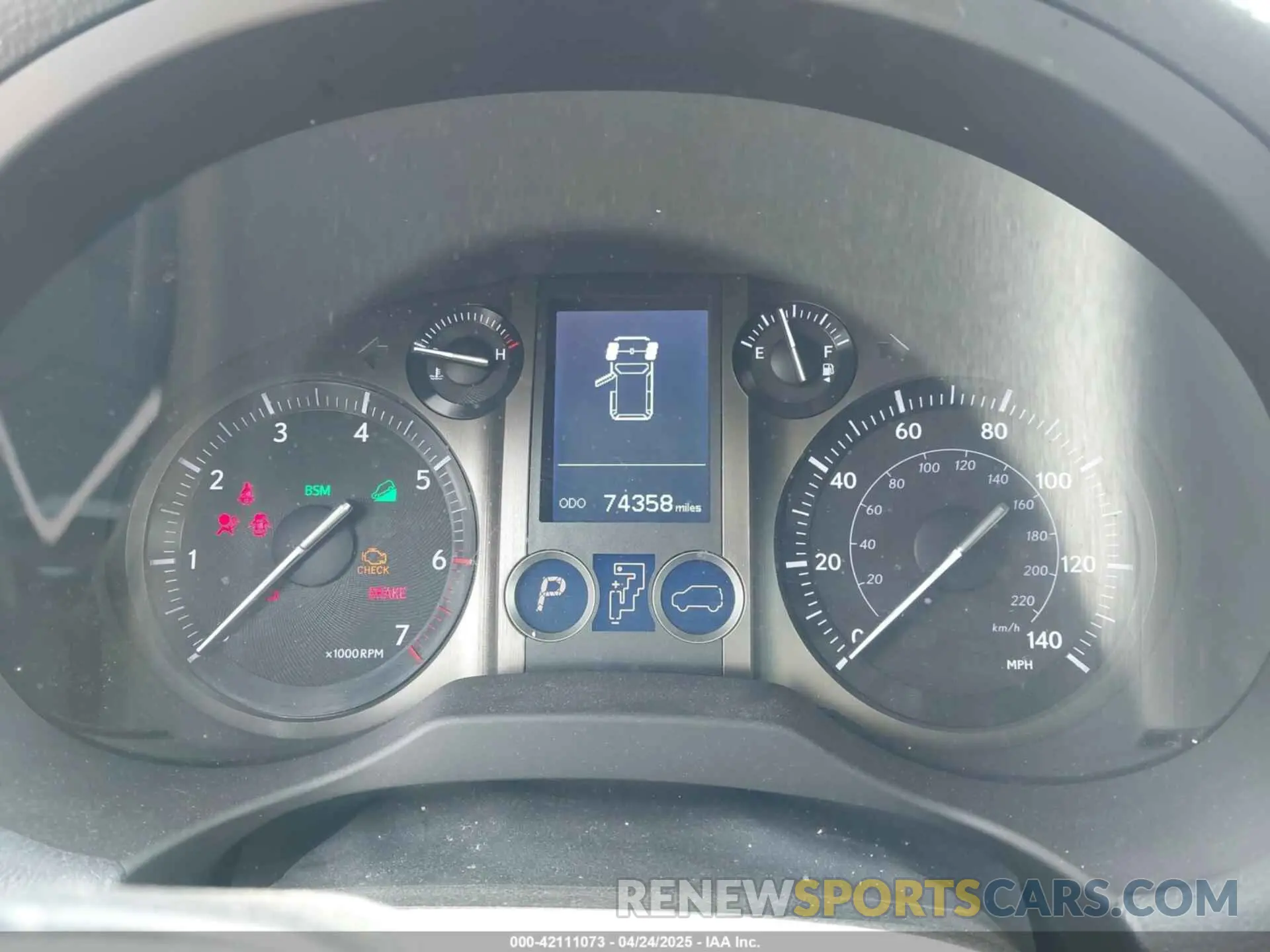 7 Photograph of a damaged car JTJBM7FX7K5212004 LEXUS GX 460 2019