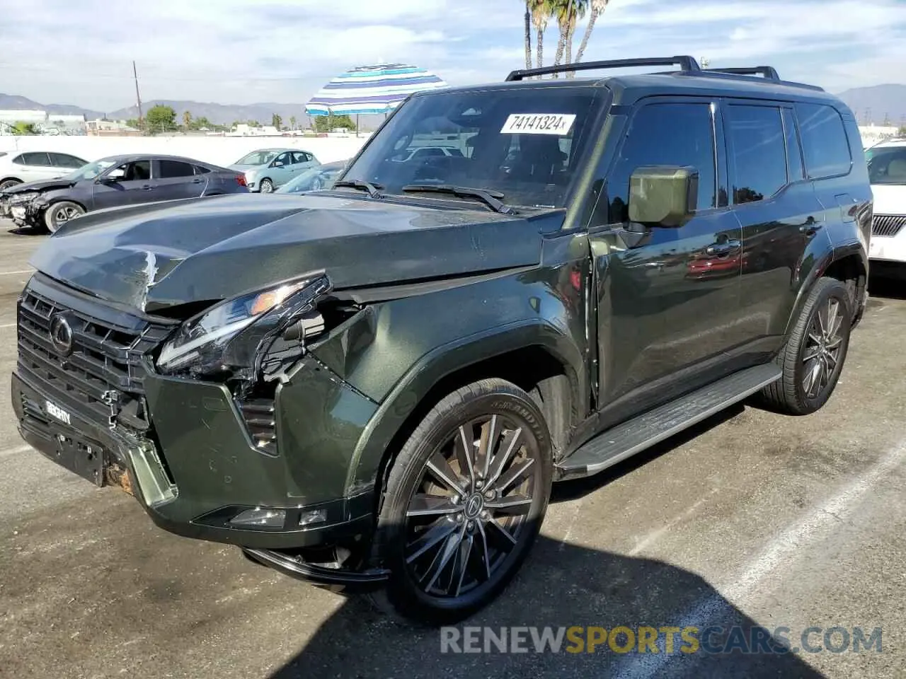 1 Фотография поврежденного автомобиля JTJVBCDX1R5009330 LEXUS GX 550 LUX 2024
