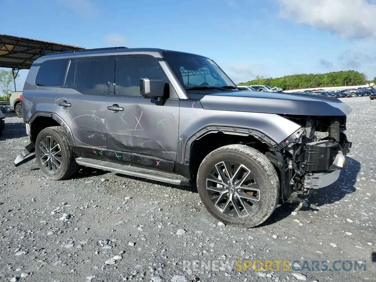 4 Фотография поврежденного автомобиля JTJTBCDX6R5011596 LEXUS GX 550 PRE 2024