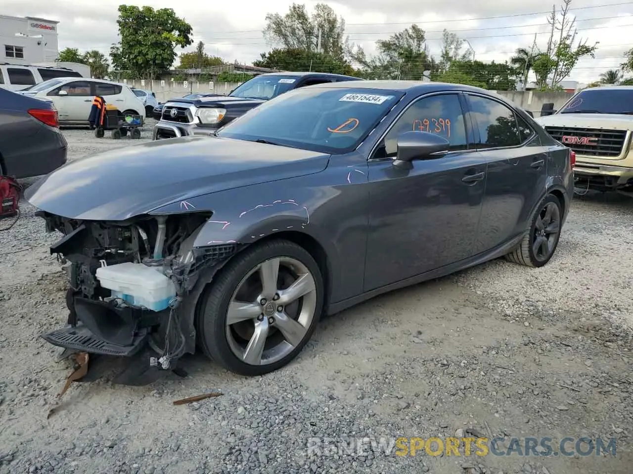 1 Фотография поврежденного автомобиля JTHBE1D24E5004069 LEXUS IS 2014