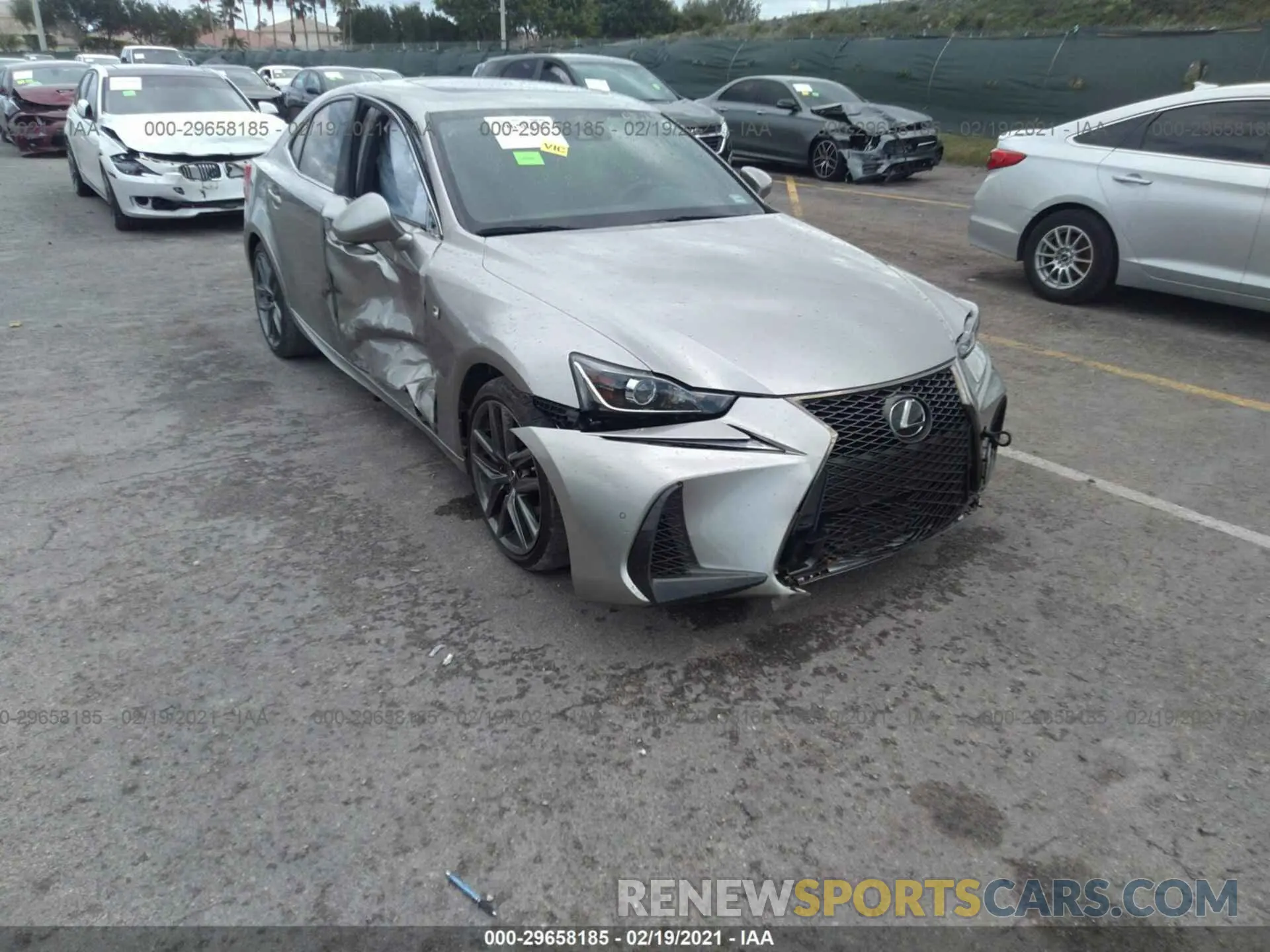 6 Photograph of a damaged car JTHBA1D21K5085801 LEXUS IS 2019
