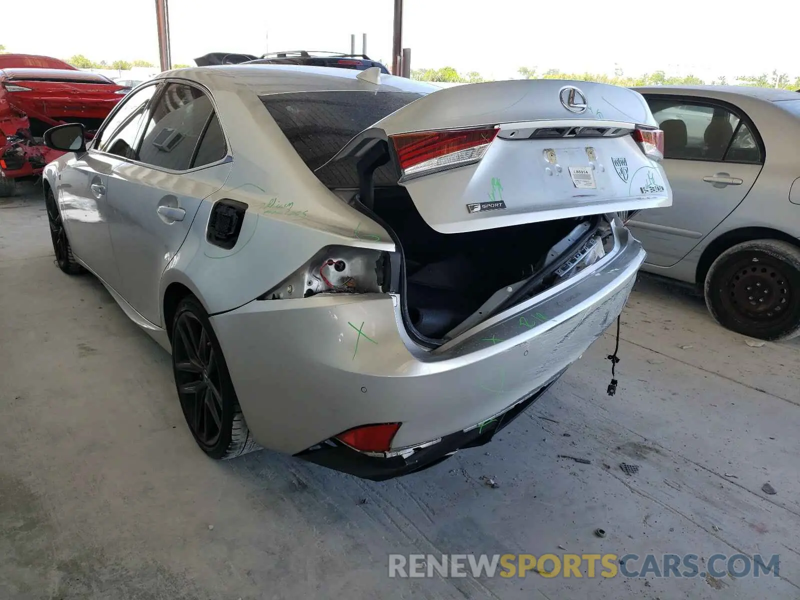 3 Photograph of a damaged car JTHBA1D21K5092375 LEXUS IS 2019