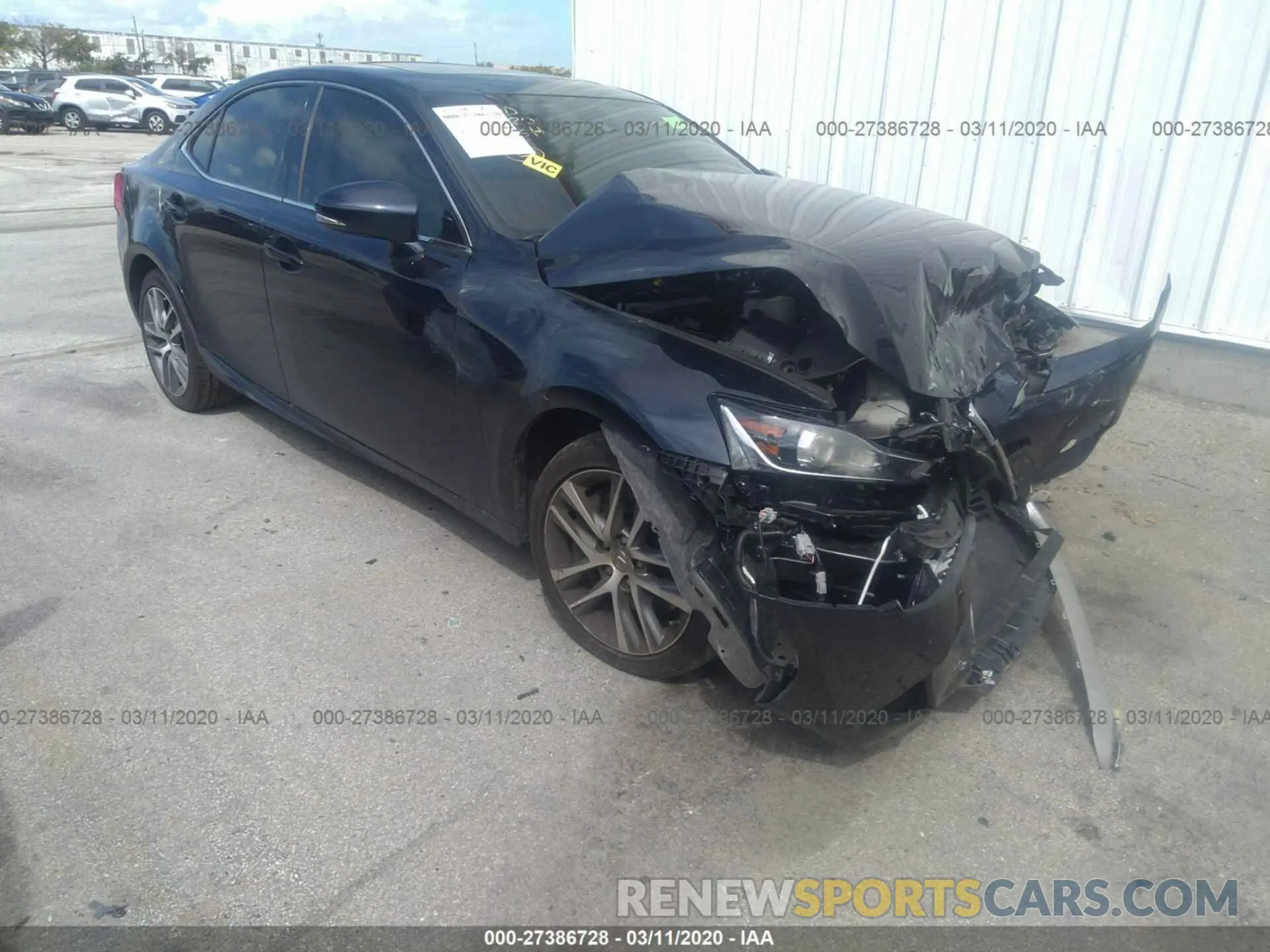 1 Photograph of a damaged car JTHBA1D22K5098914 LEXUS IS 2019