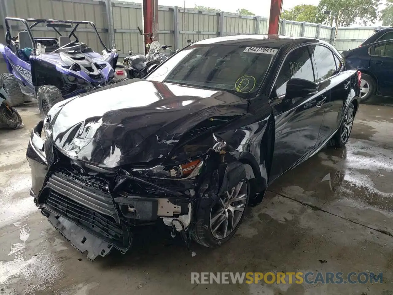 2 Photograph of a damaged car JTHBA1D23K5093821 LEXUS IS 2019