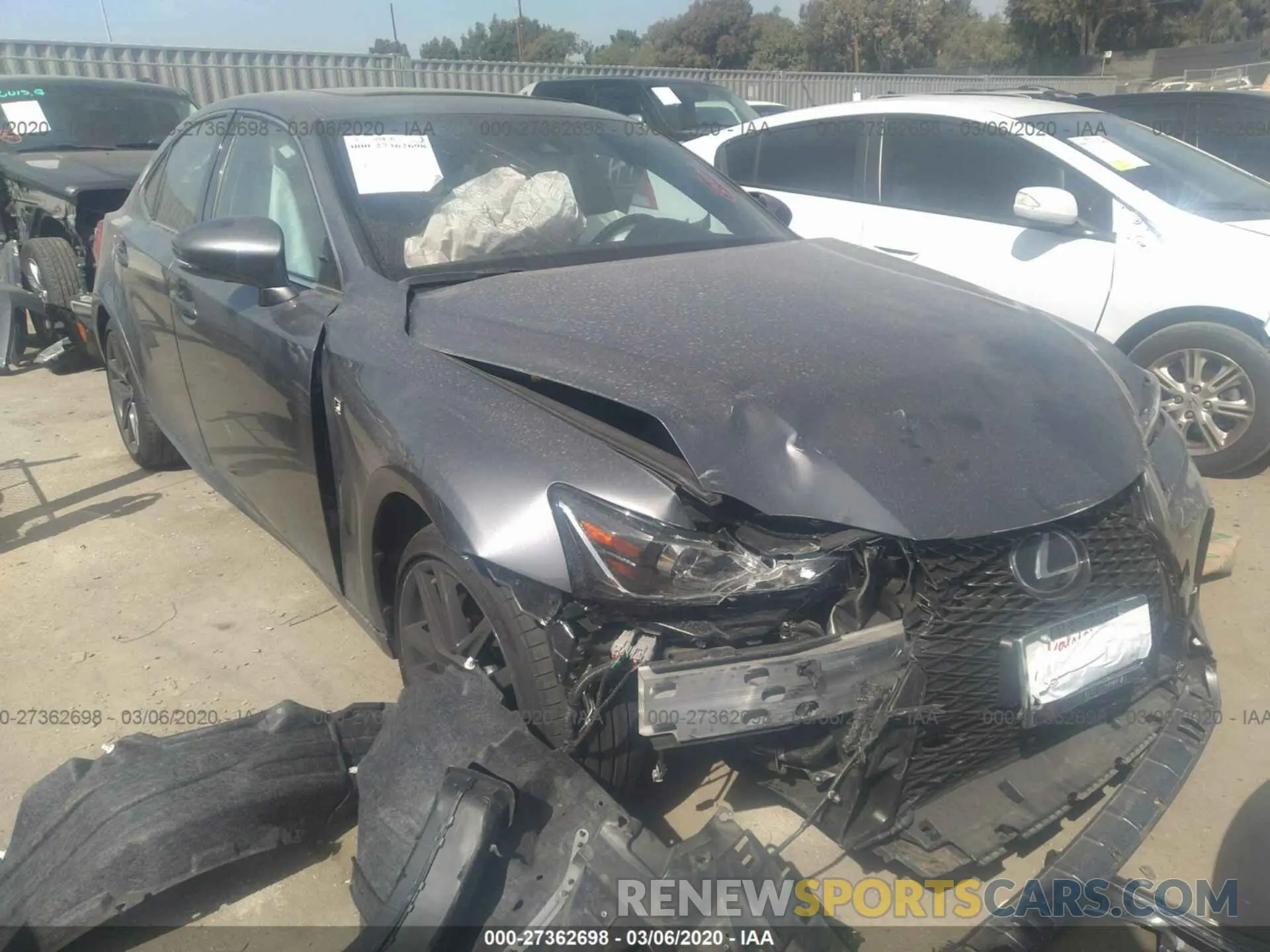 1 Photograph of a damaged car JTHBA1D24K5087509 LEXUS IS 2019