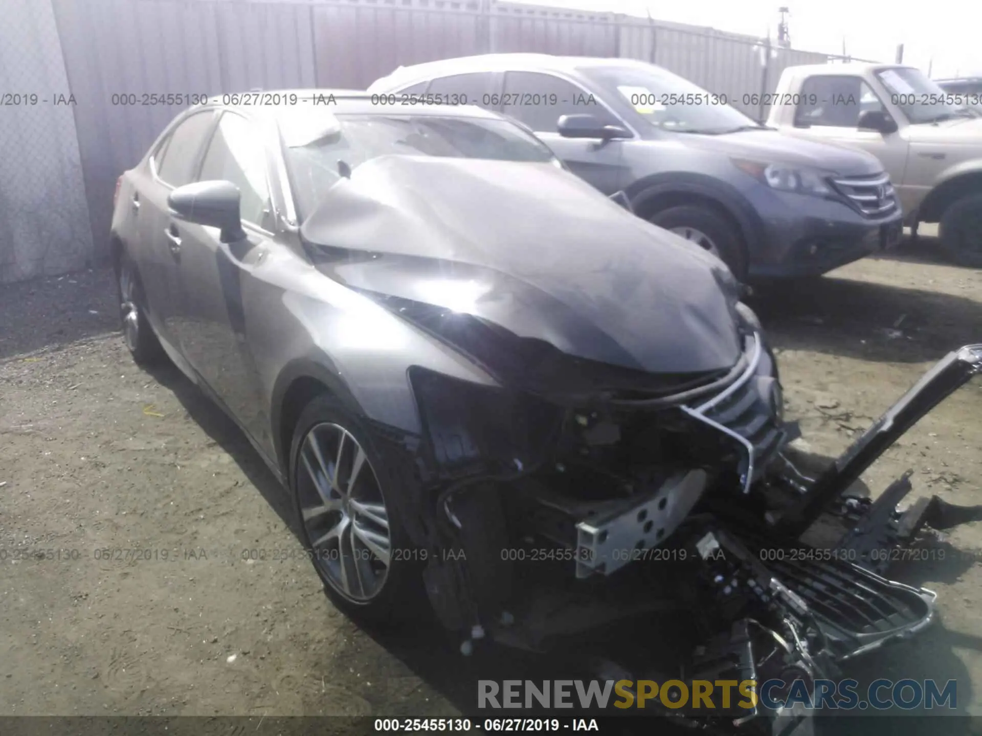 1 Photograph of a damaged car JTHBA1D25K5096560 LEXUS IS 2019