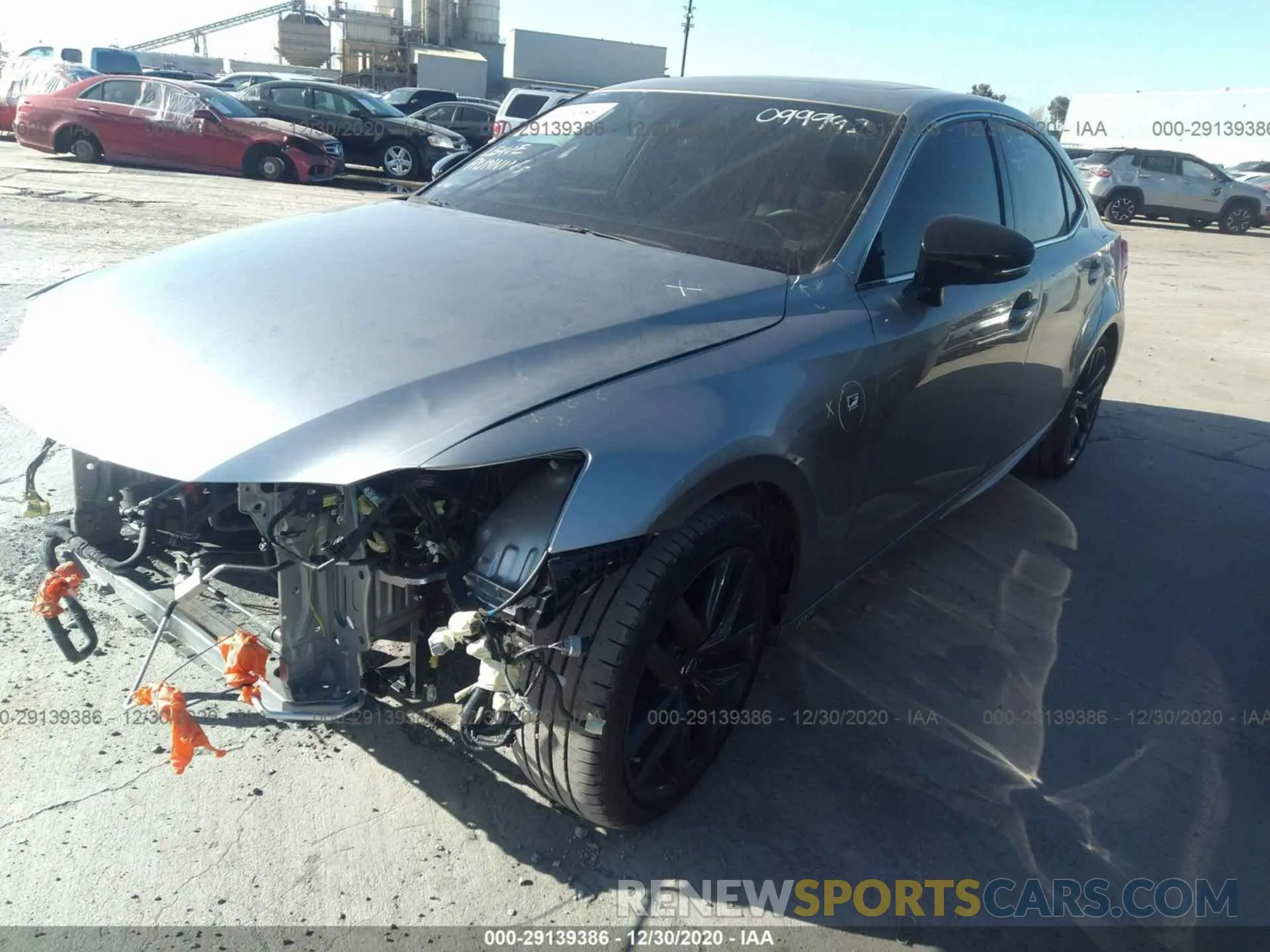 2 Photograph of a damaged car JTHBA1D25K5099992 LEXUS IS 2019