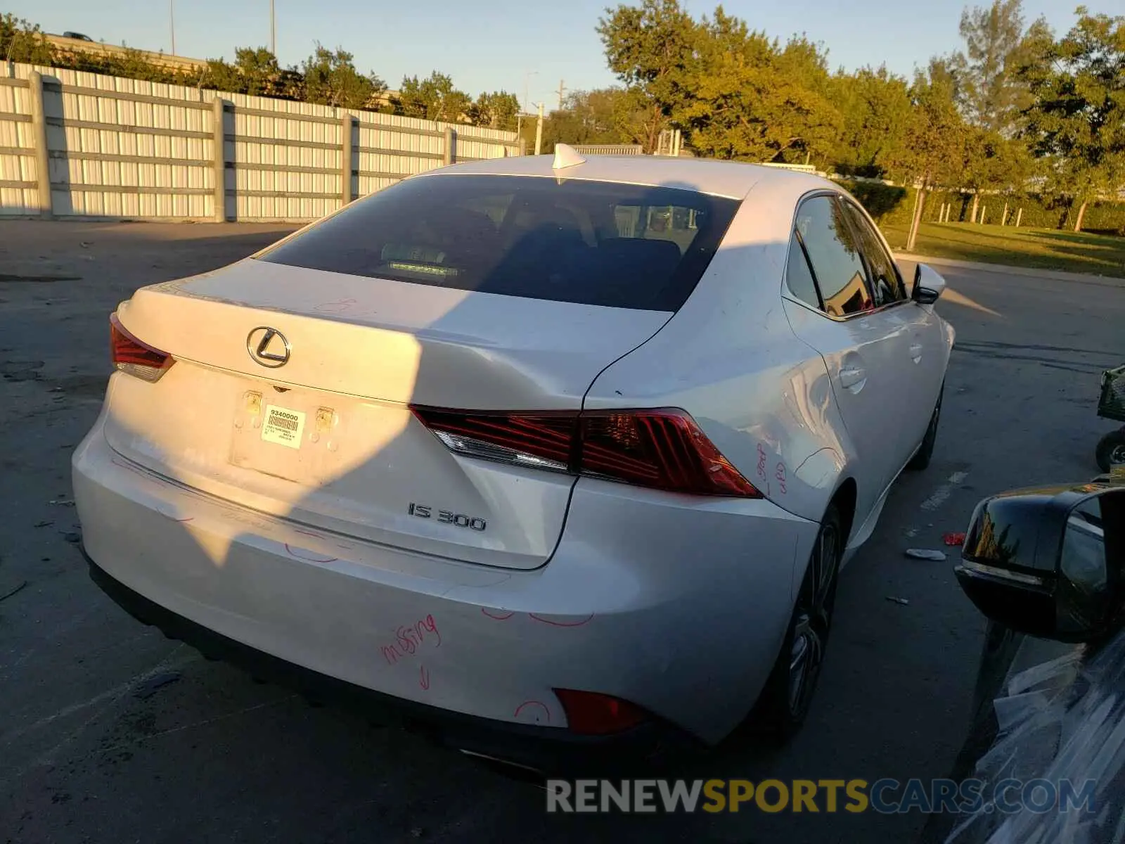 4 Photograph of a damaged car JTHBA1D26K5093201 LEXUS IS 2019