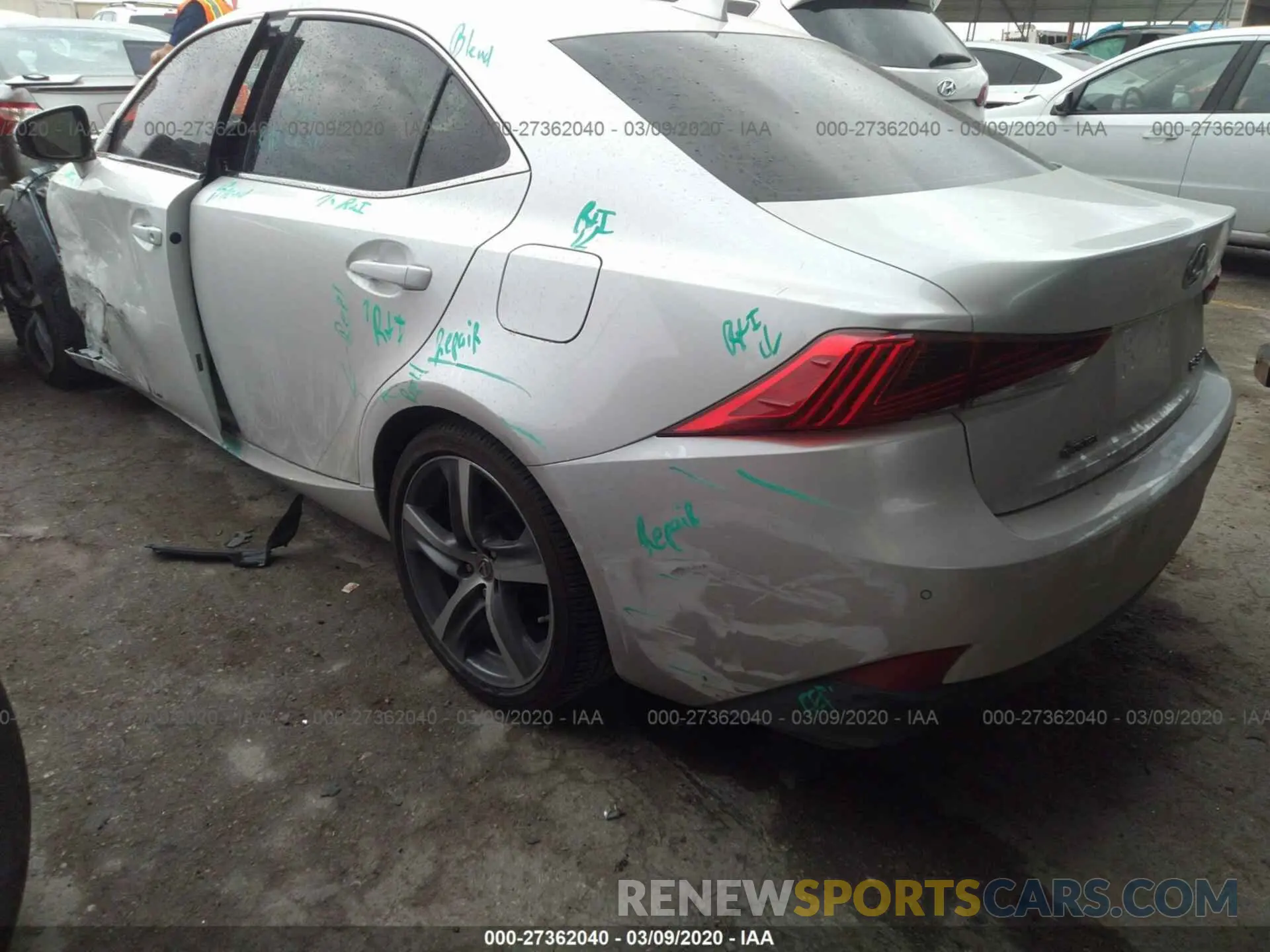 3 Photograph of a damaged car JTHBA1D27K5085382 LEXUS IS 2019