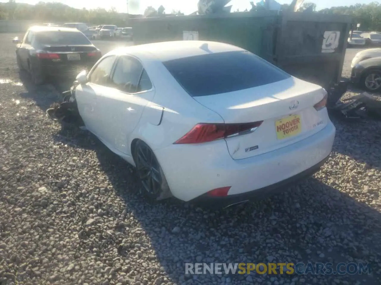 3 Photograph of a damaged car JTHBA1D27K5087133 LEXUS IS 2019