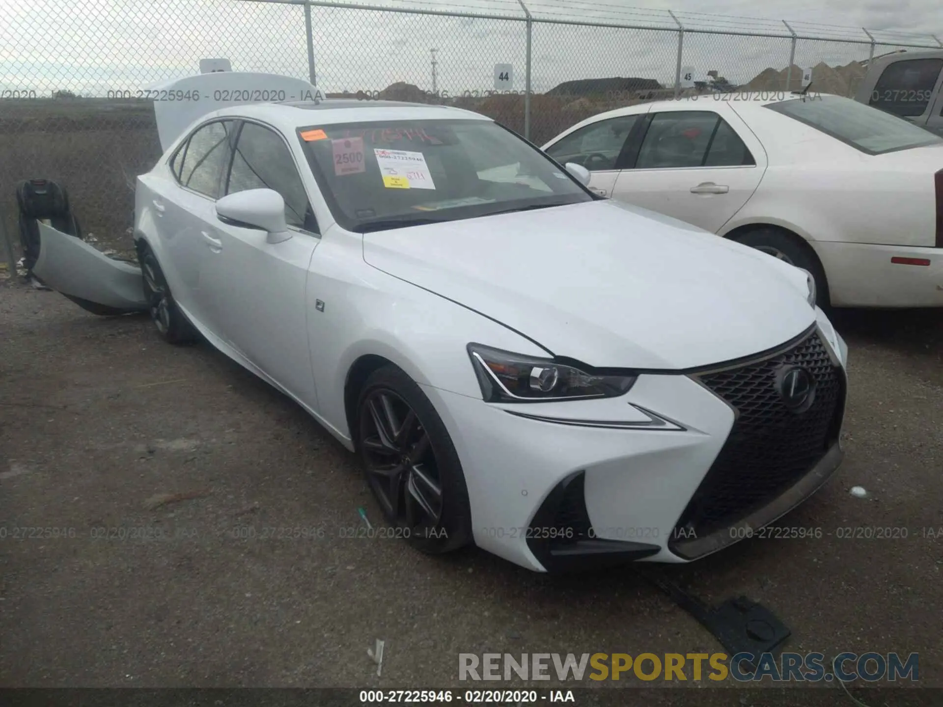 1 Photograph of a damaged car JTHBA1D29K5100660 LEXUS IS 2019