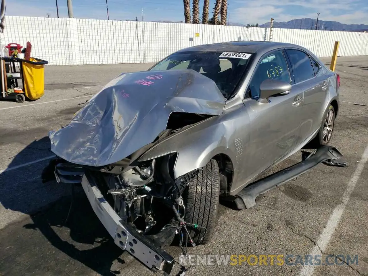 2 Photograph of a damaged car JTHBA1D2XK5099745 LEXUS IS 2019