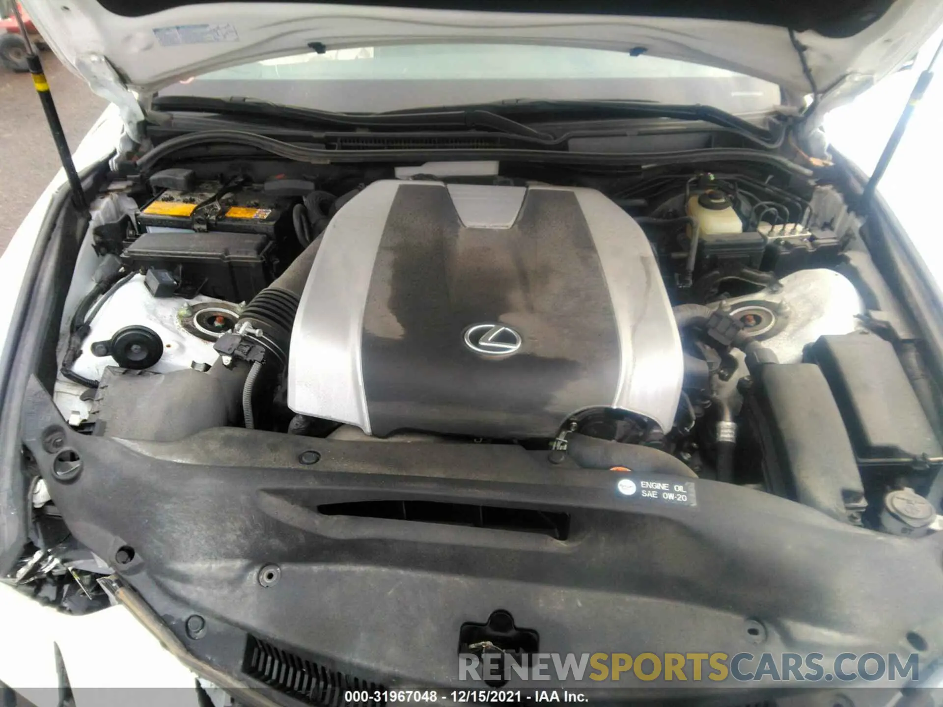 10 Photograph of a damaged car JTHC81D25K5034284 LEXUS IS 2019