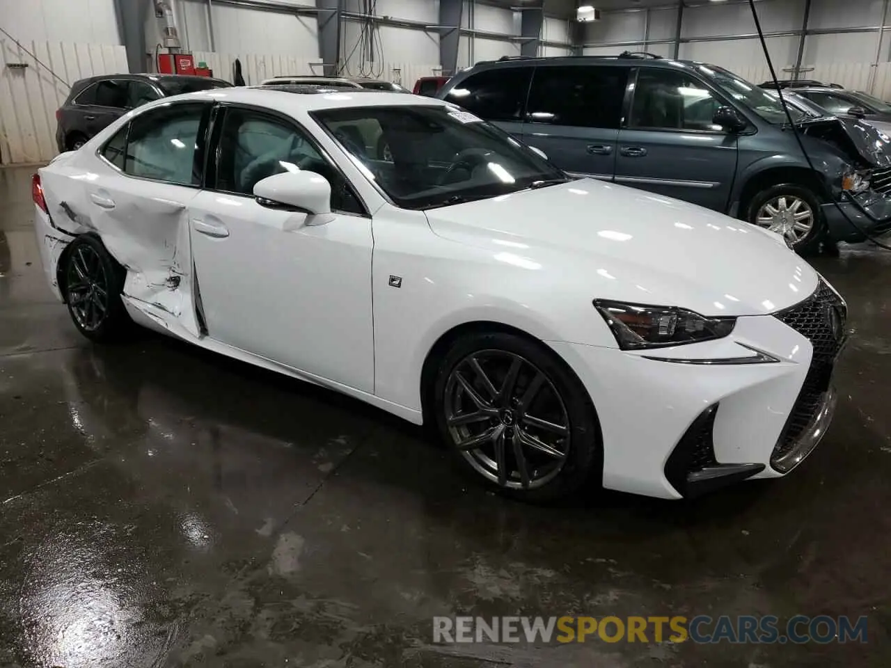 4 Photograph of a damaged car JTHC81D26K5036321 LEXUS IS 2019