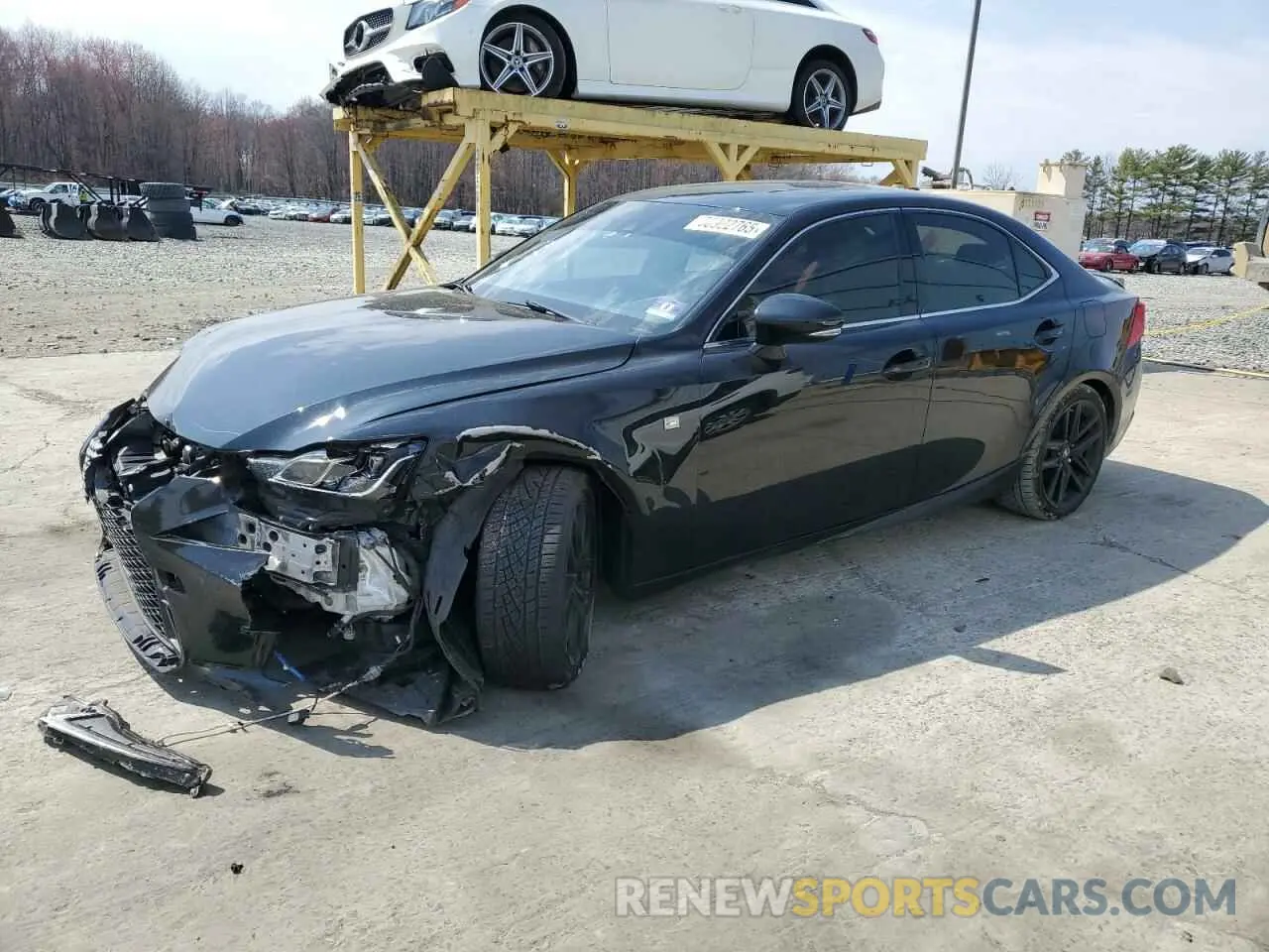 1 Photograph of a damaged car JTHC81D29K5039777 LEXUS IS 2019