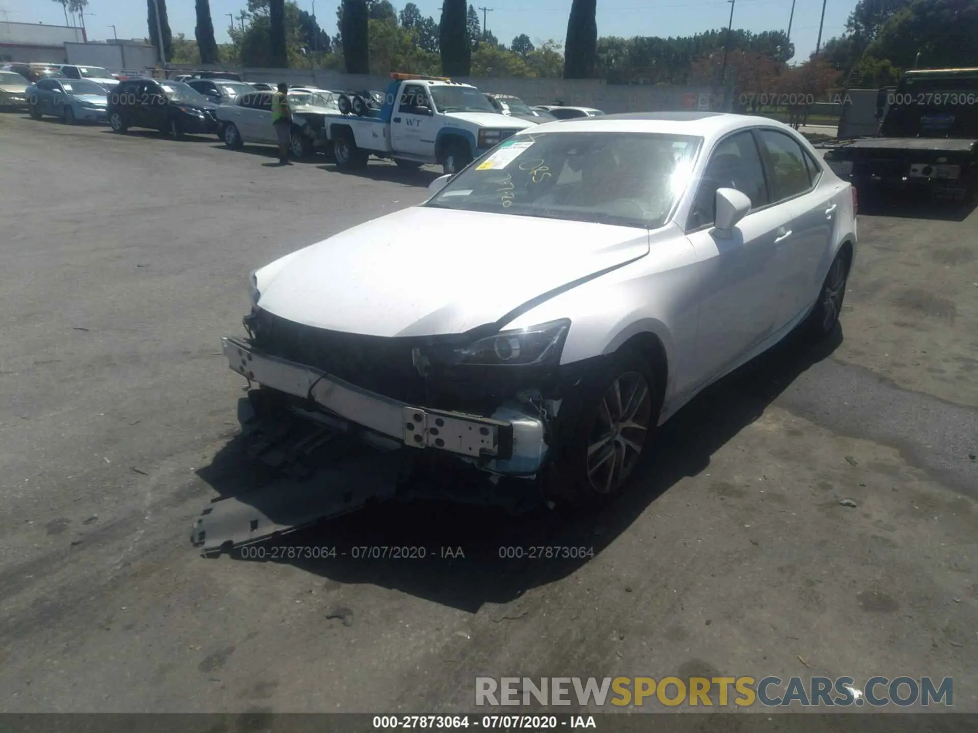 2 Photograph of a damaged car JTHAA1D24L5103480 LEXUS IS 2020