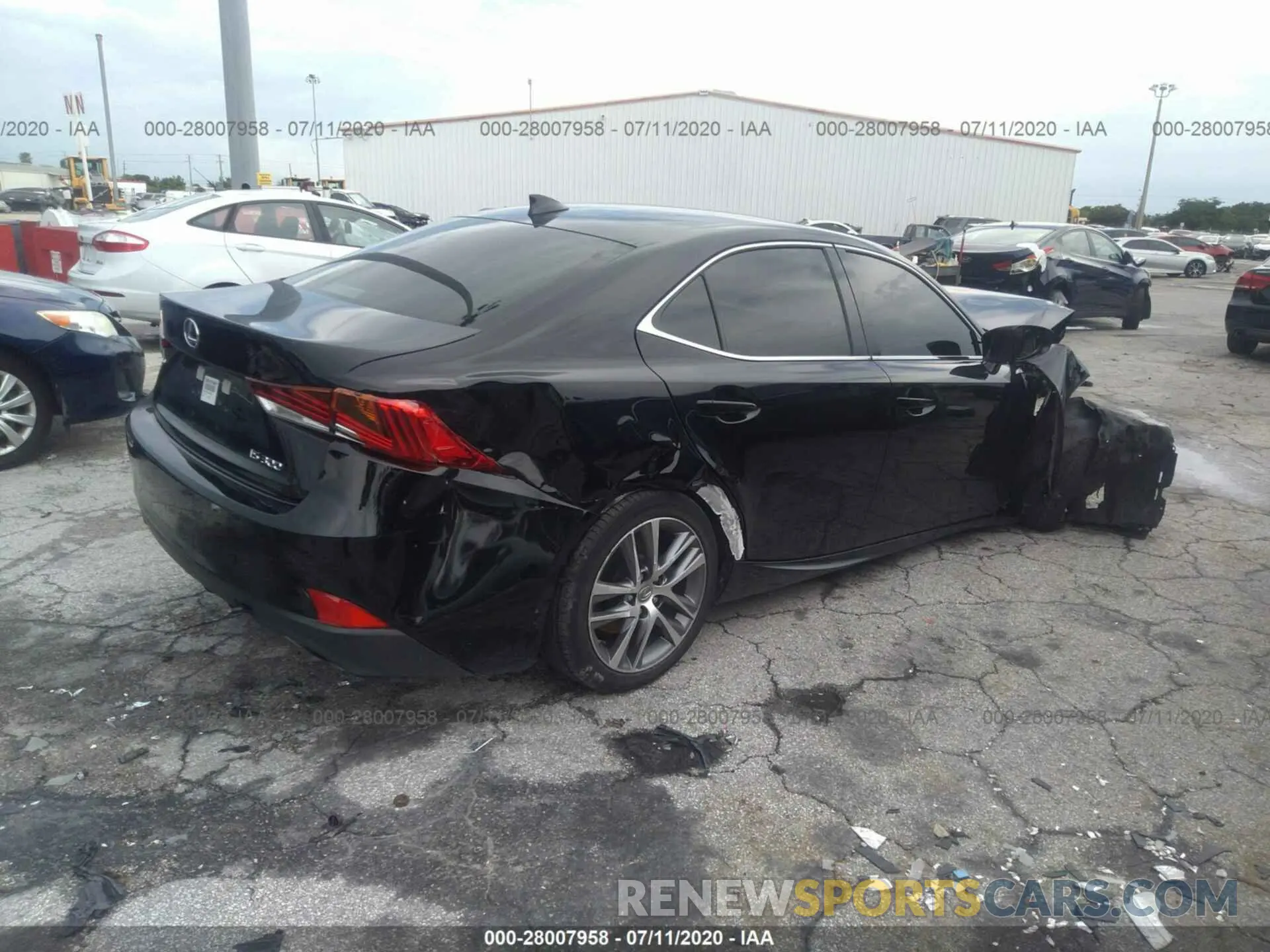 4 Photograph of a damaged car JTHAA1D25L5103035 LEXUS IS 2020