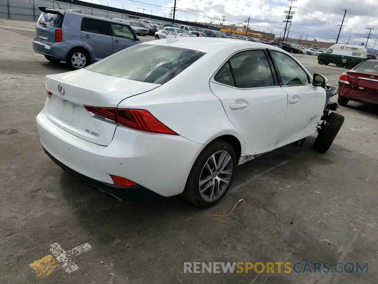 4 Фотография поврежденного автомобиля JTHDA1D22L5107377 LEXUS IS 2020
