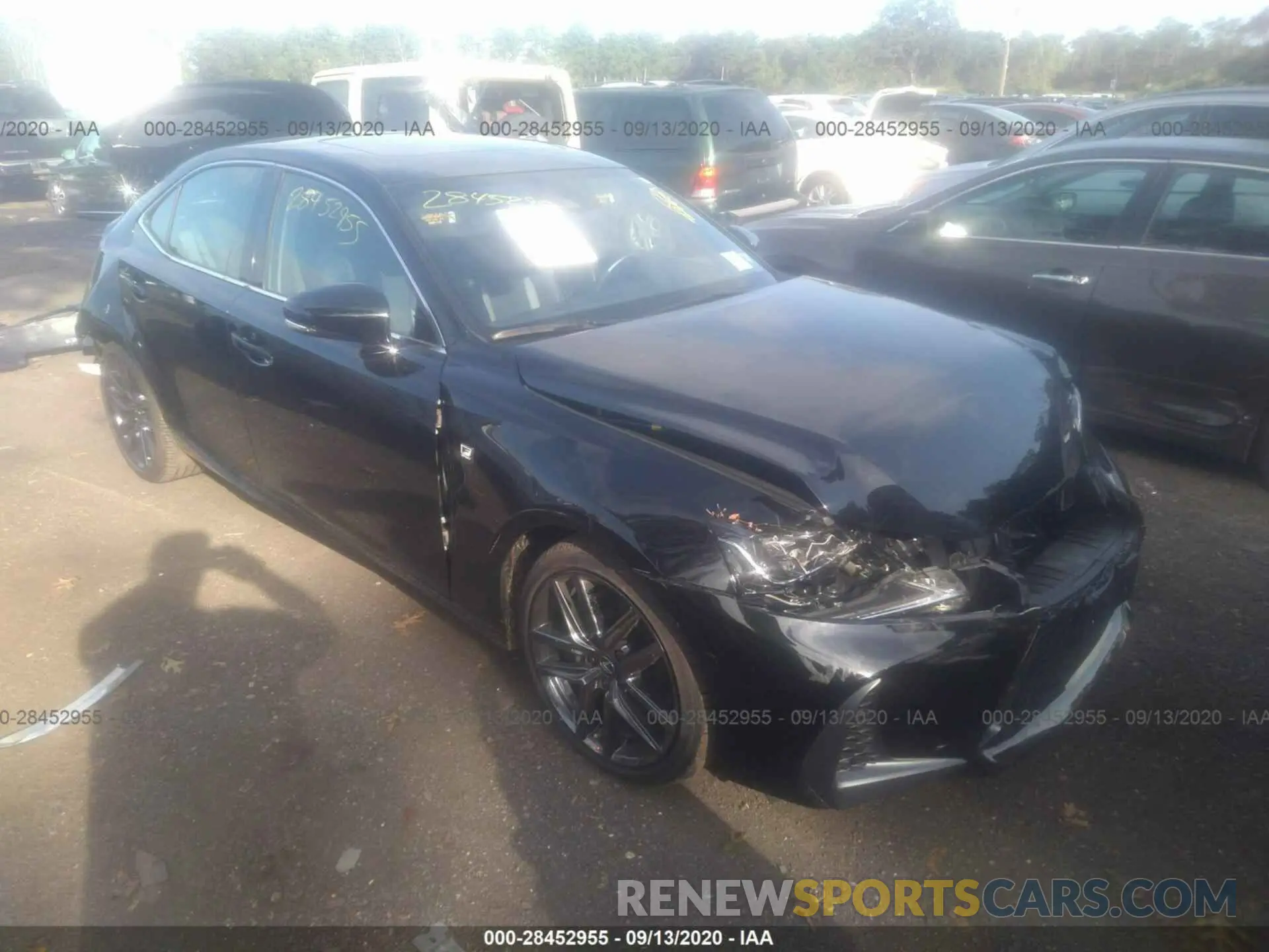 1 Photograph of a damaged car JTHG81F20L5041899 LEXUS IS 2020