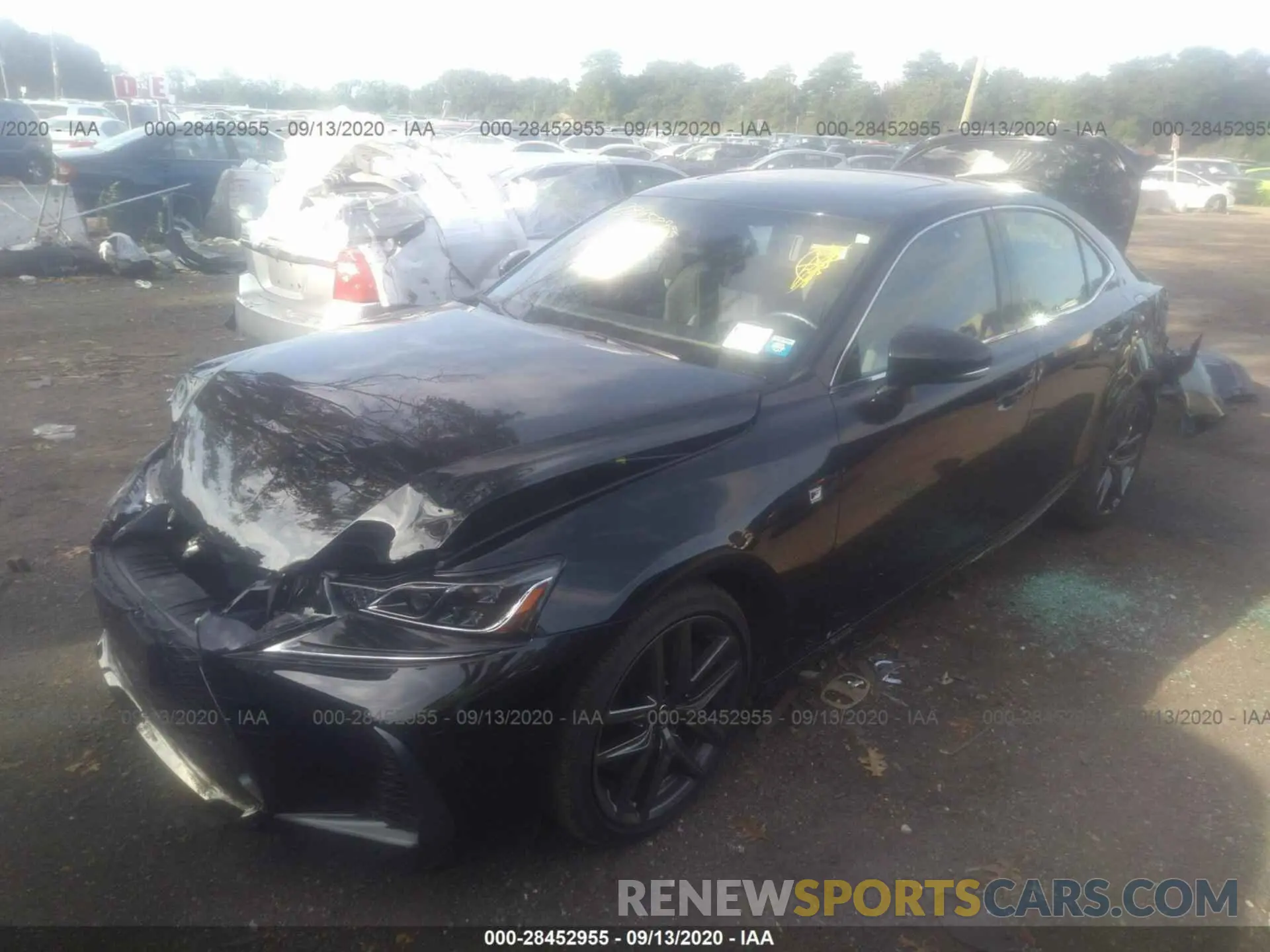 2 Photograph of a damaged car JTHG81F20L5041899 LEXUS IS 2020