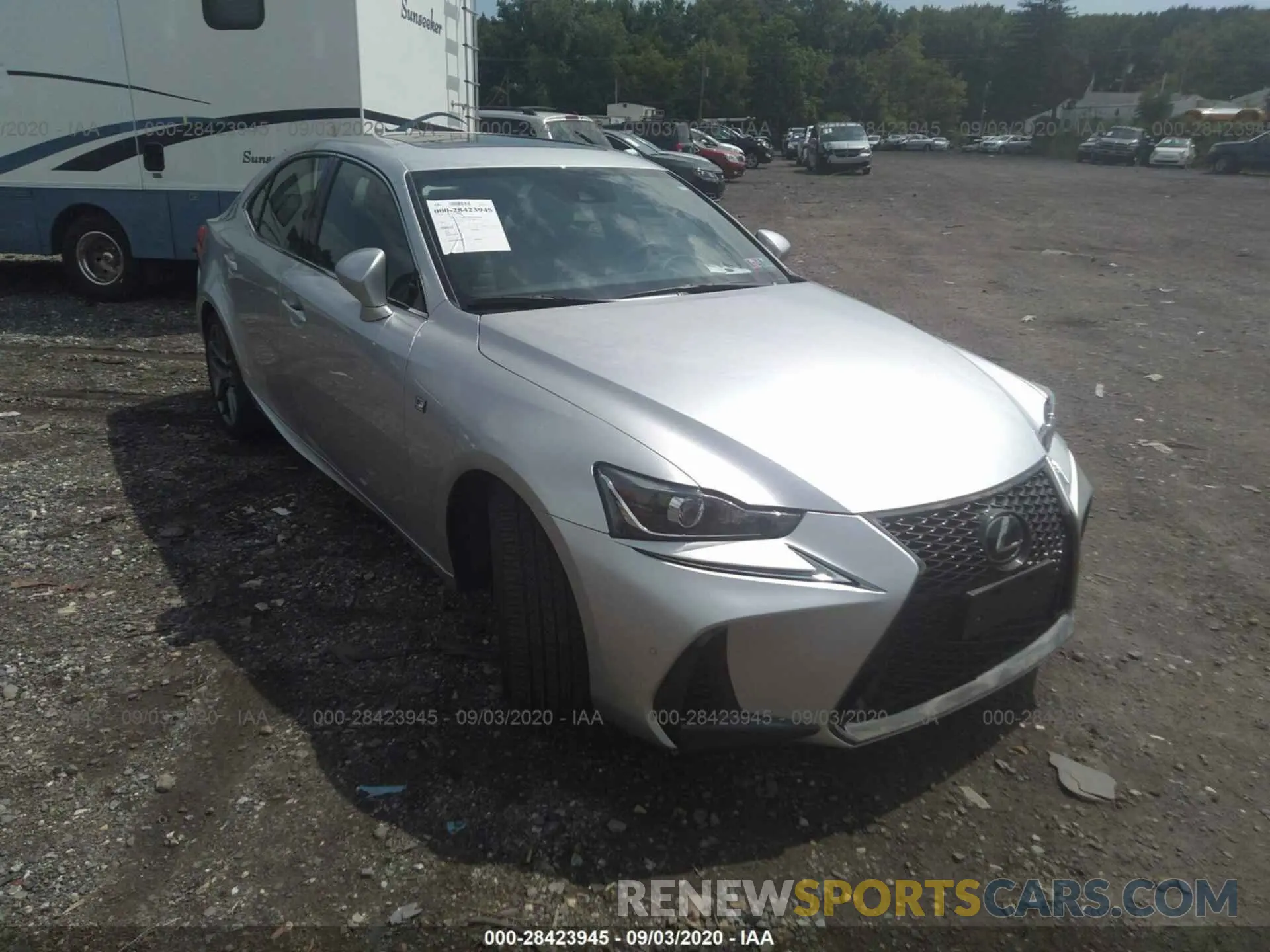 1 Photograph of a damaged car JTHG81F23L5040603 LEXUS IS 2020
