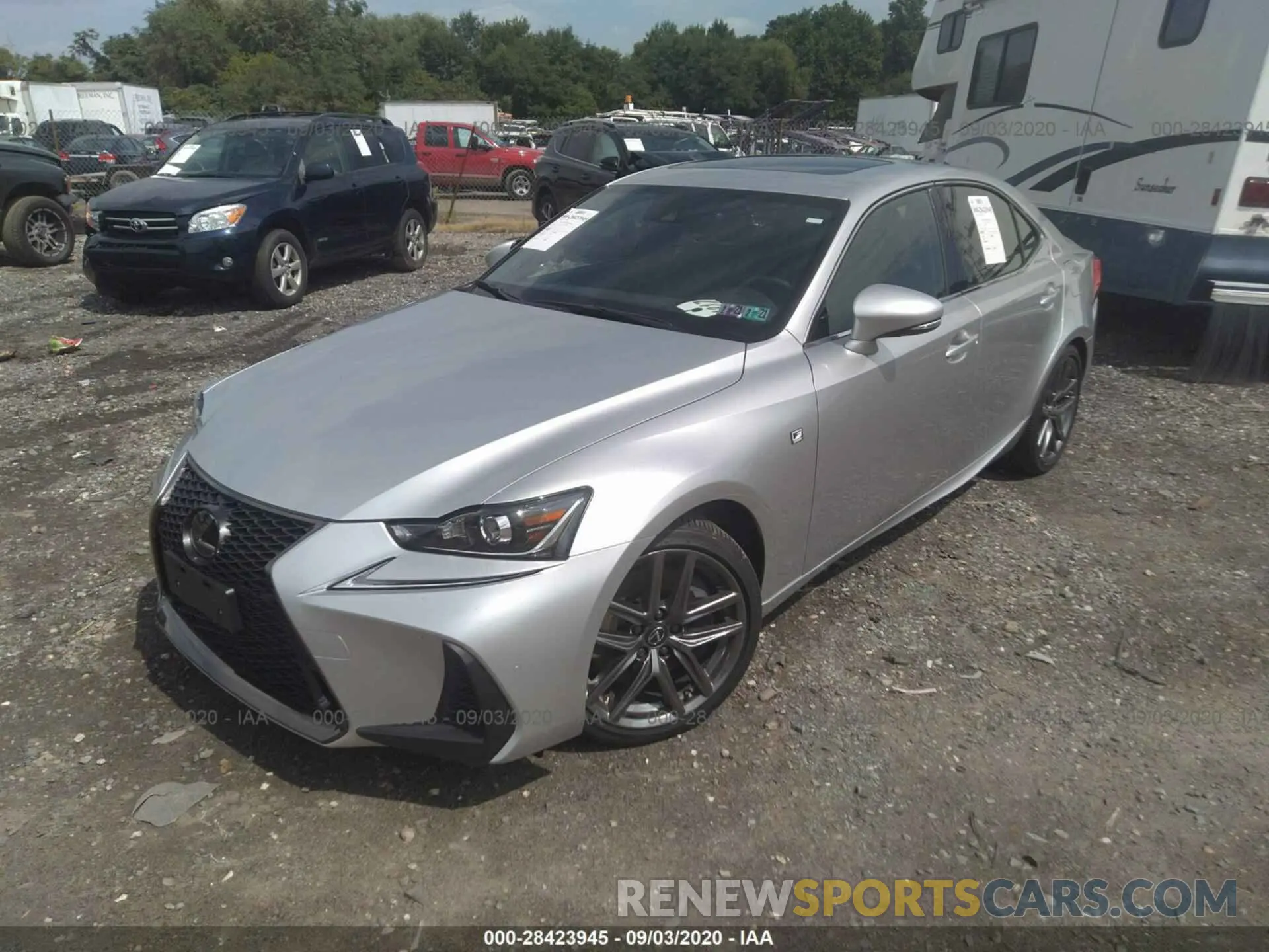 2 Photograph of a damaged car JTHG81F23L5040603 LEXUS IS 2020