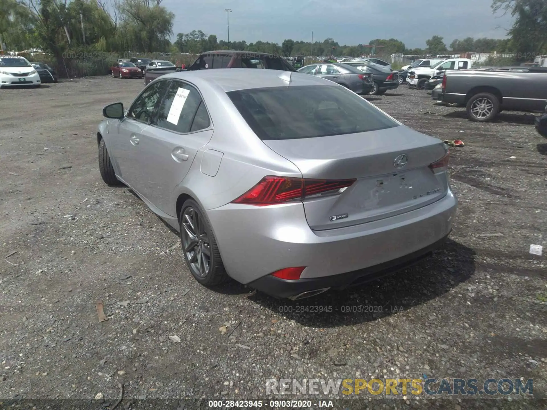 3 Photograph of a damaged car JTHG81F23L5040603 LEXUS IS 2020