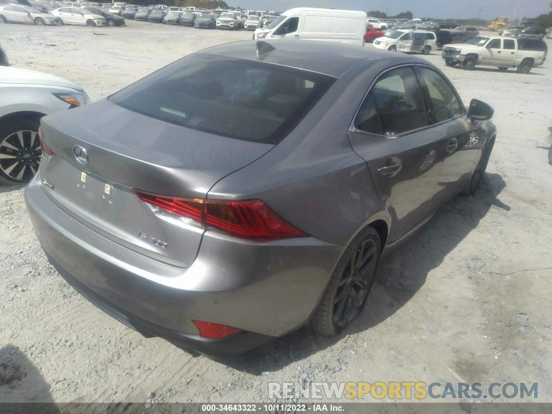 4 Фотография поврежденного автомобиля JTHGA1D23L5104260 LEXUS IS 2020