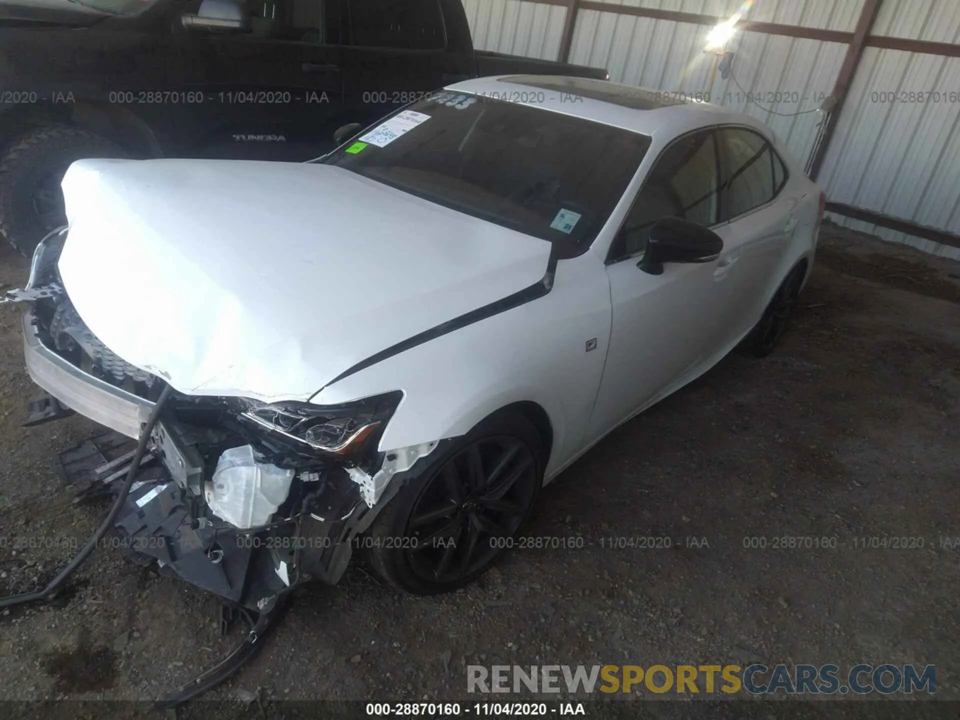 2 Photograph of a damaged car JTHGA1D25L5106530 LEXUS IS 2020