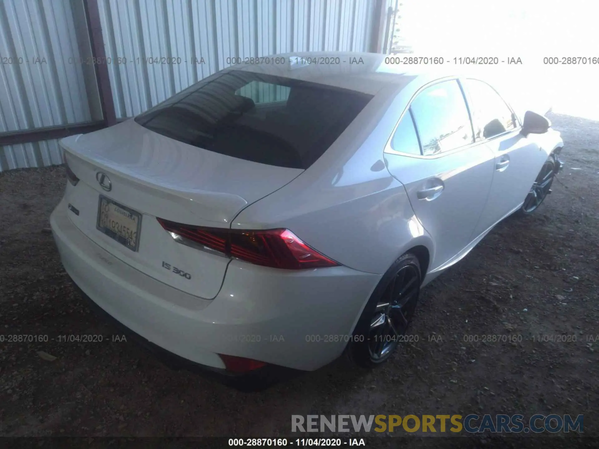 4 Photograph of a damaged car JTHGA1D25L5106530 LEXUS IS 2020