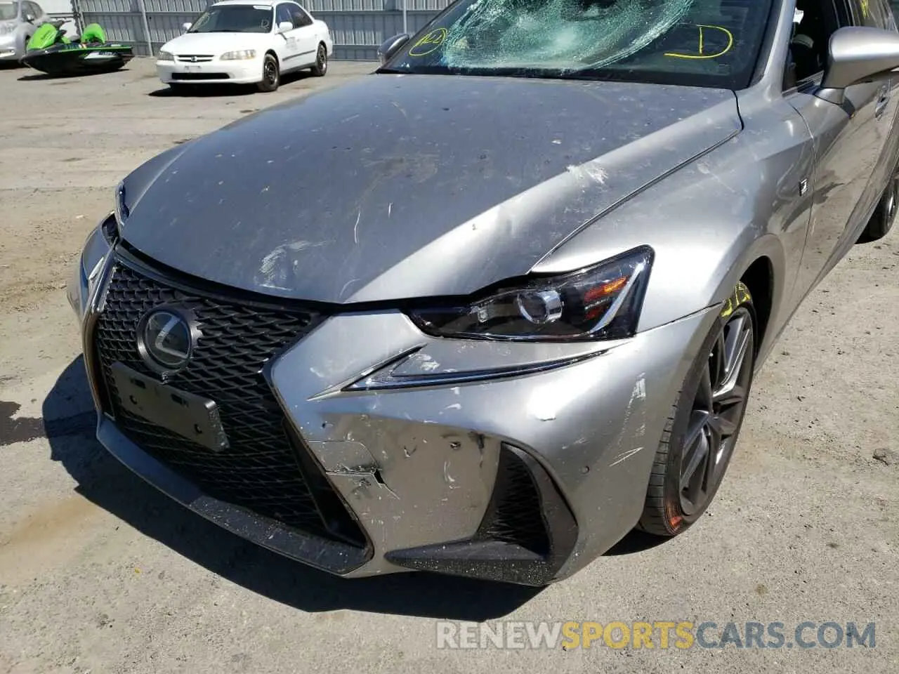 9 Фотография поврежденного автомобиля JTHGA1D28L5103329 LEXUS IS 2020