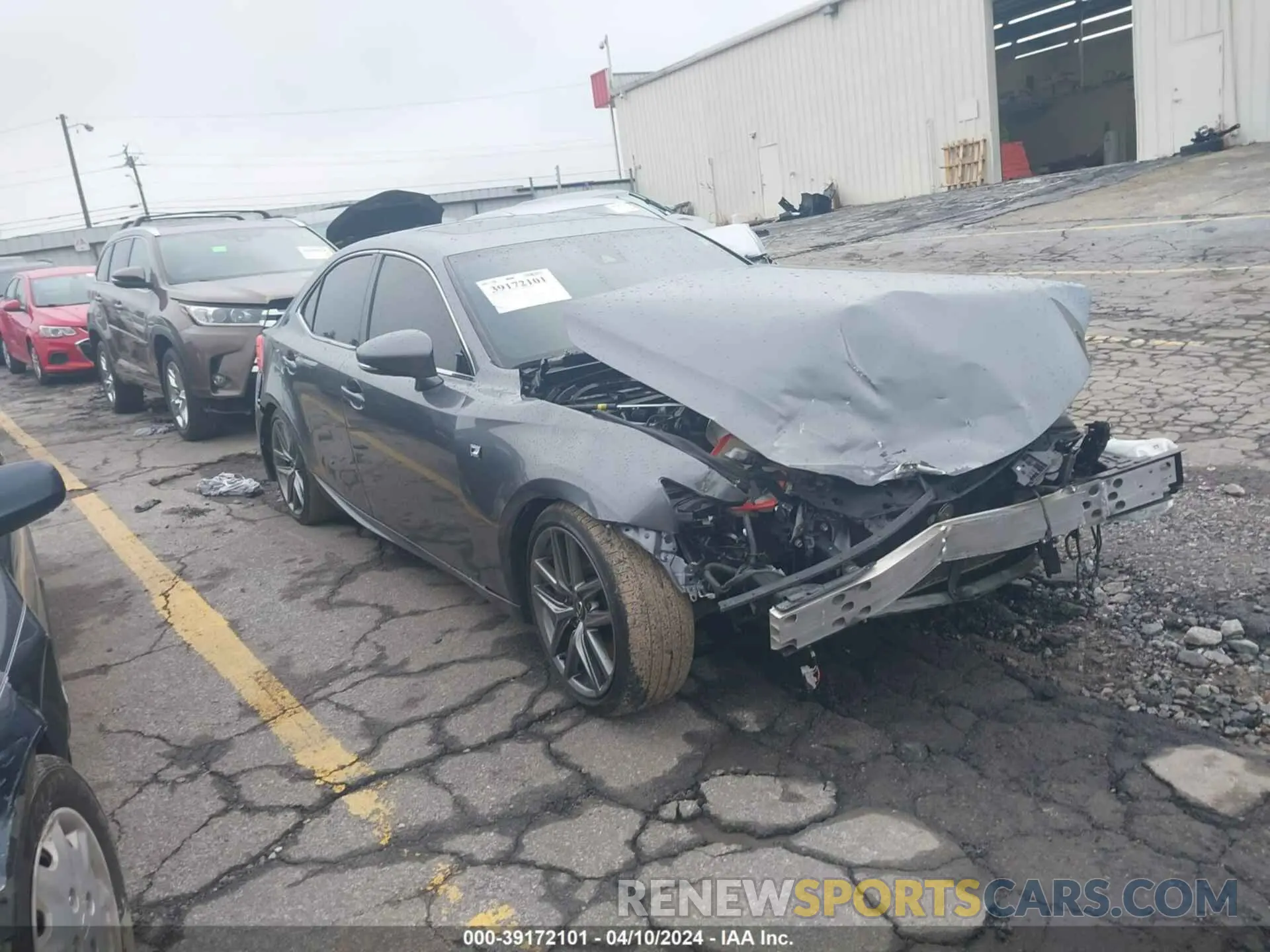1 Photograph of a damaged car JTHGZ1B28L5036629 LEXUS IS 2020