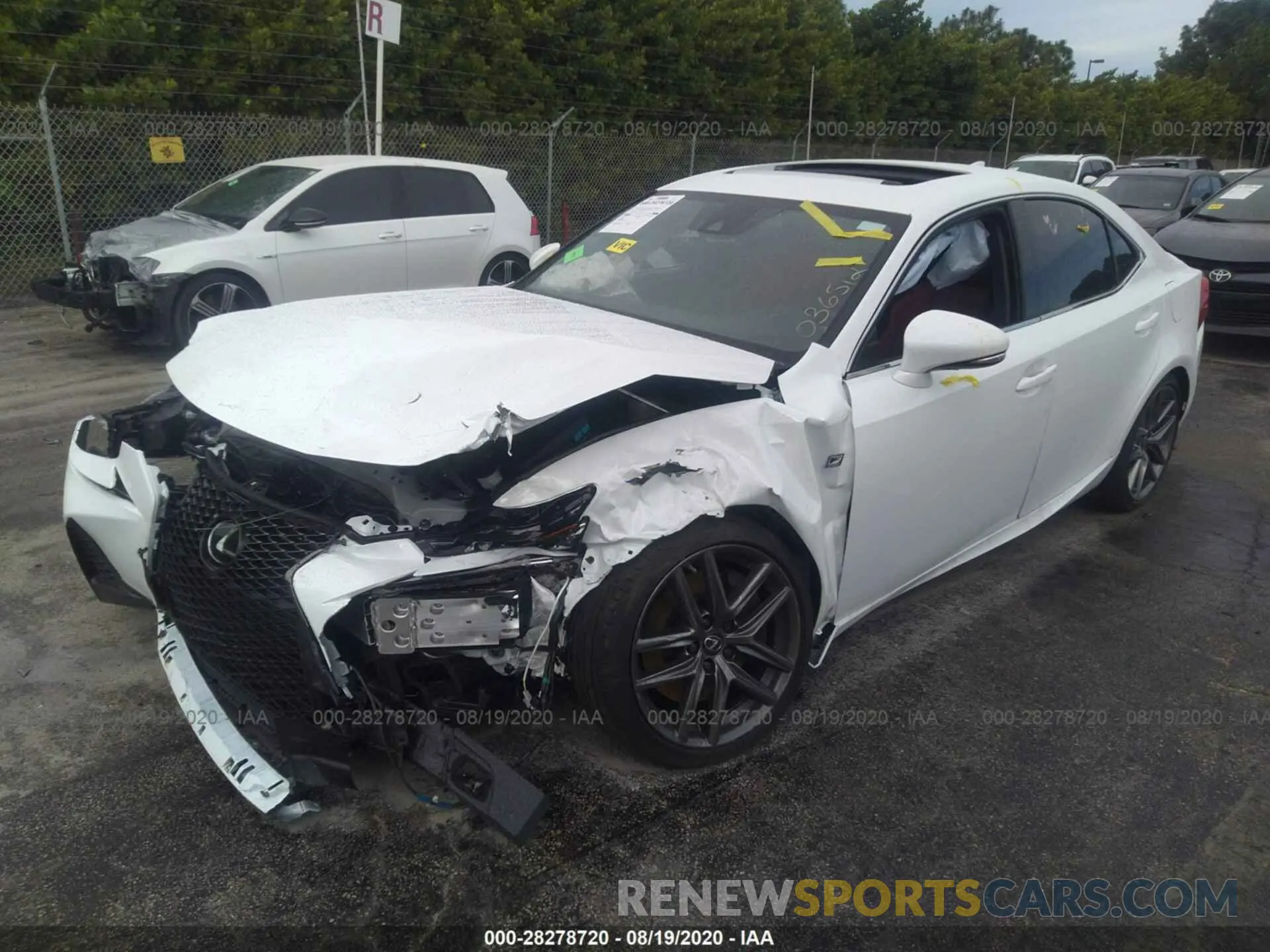 2 Photograph of a damaged car JTHGZ1B29L5036512 LEXUS IS 2020