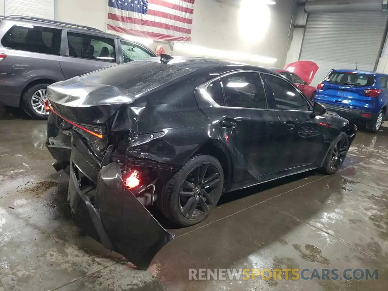 3 Photograph of a damaged car JTHAA1D24M5112987 LEXUS IS 2021