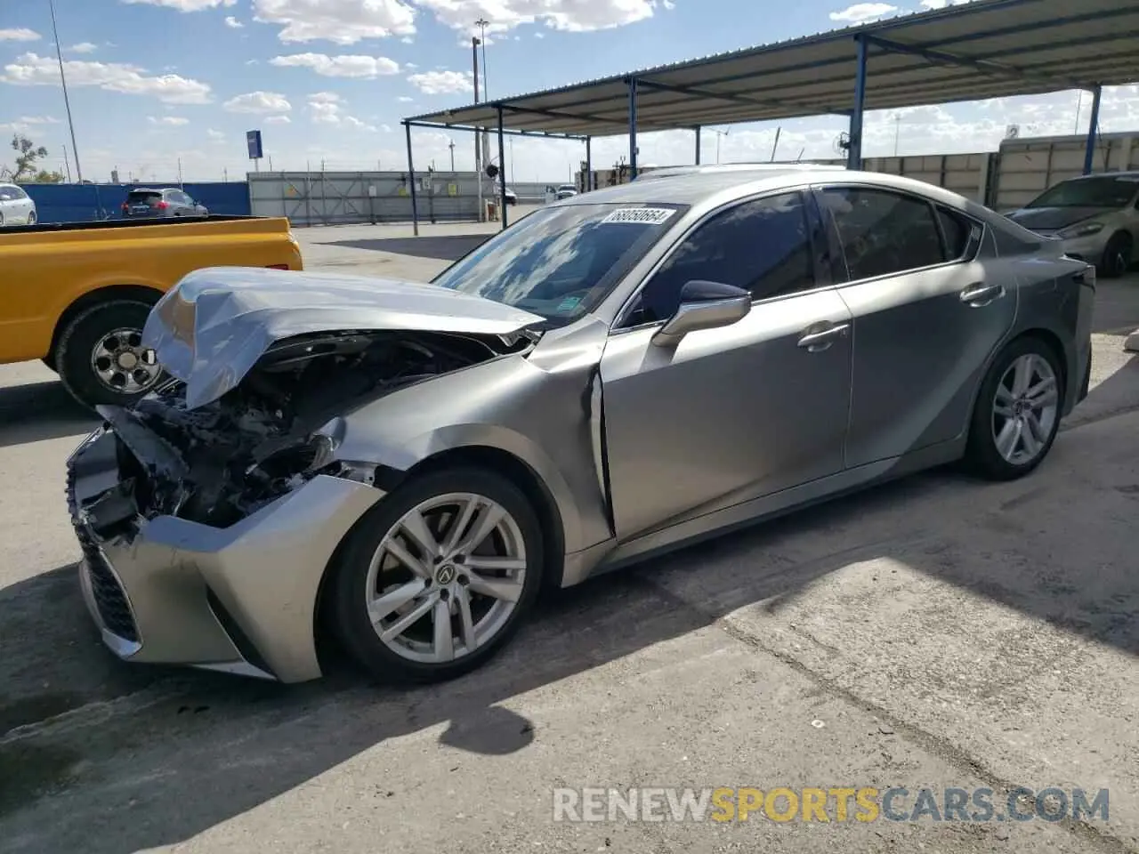 1 Photograph of a damaged car JTHAA1D25M5114201 LEXUS IS 2021