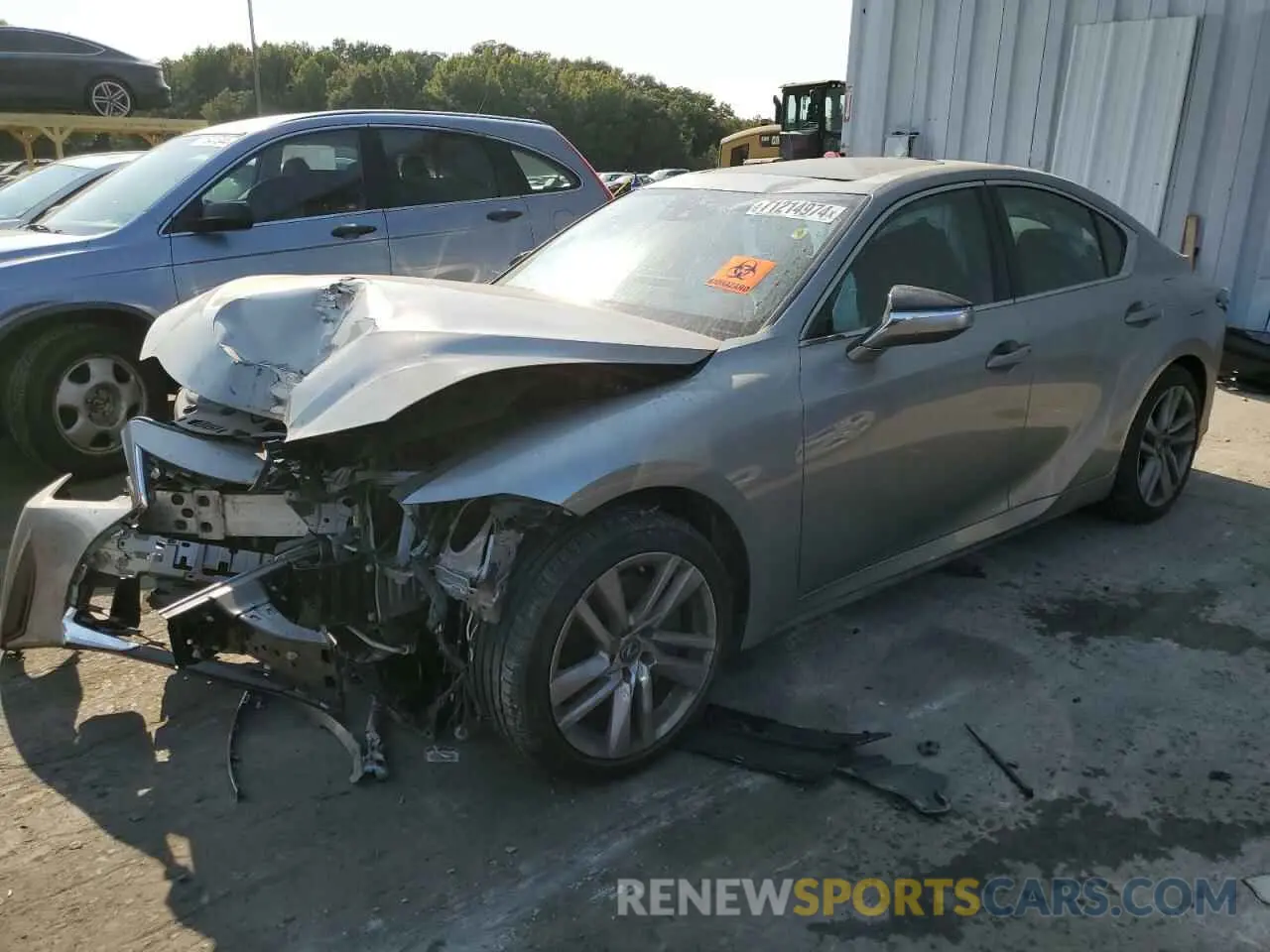 1 Photograph of a damaged car JTHC81F27M5044668 LEXUS IS 2021